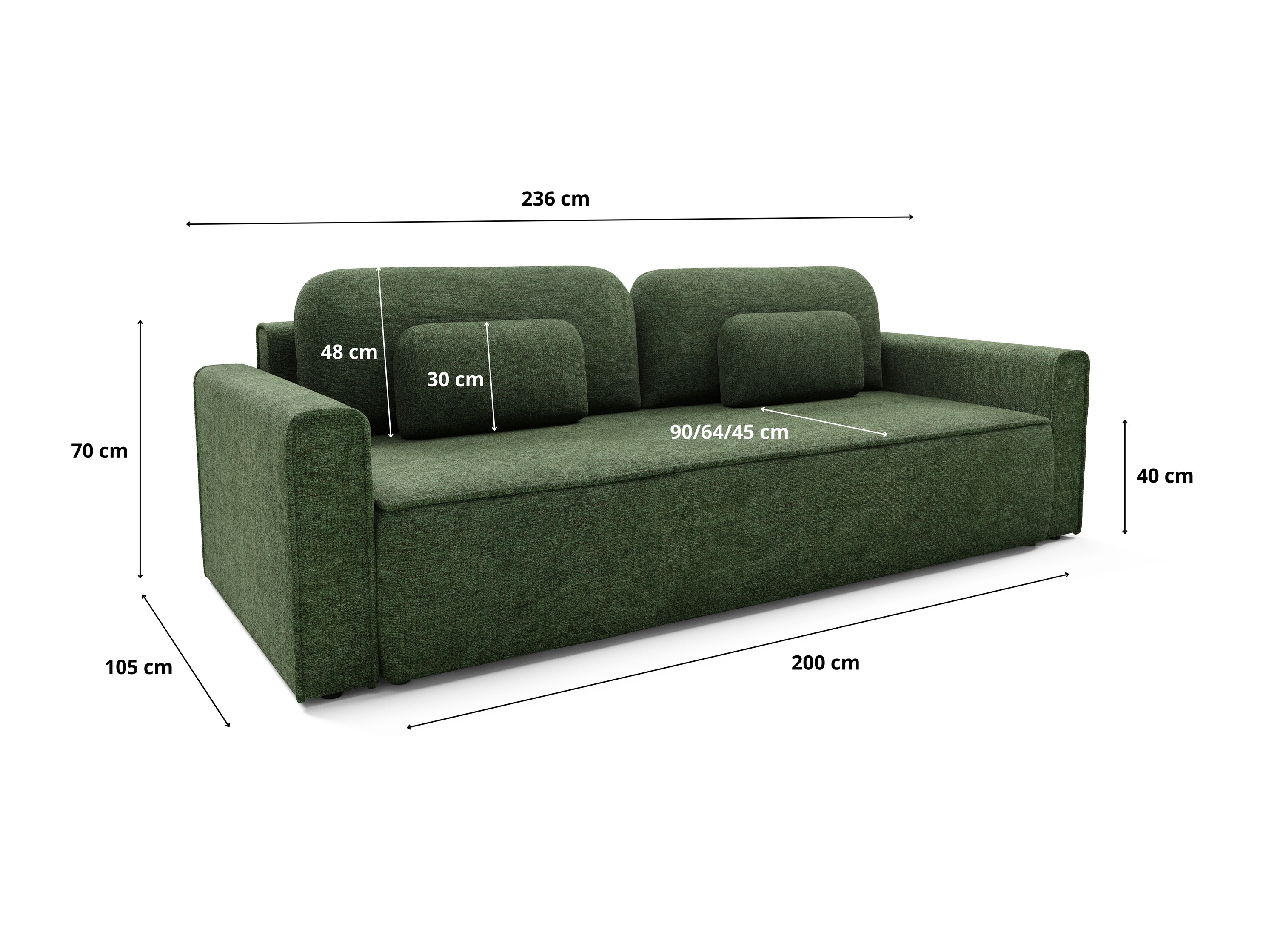 Sofa lova Franklin 222 (Bella 80)