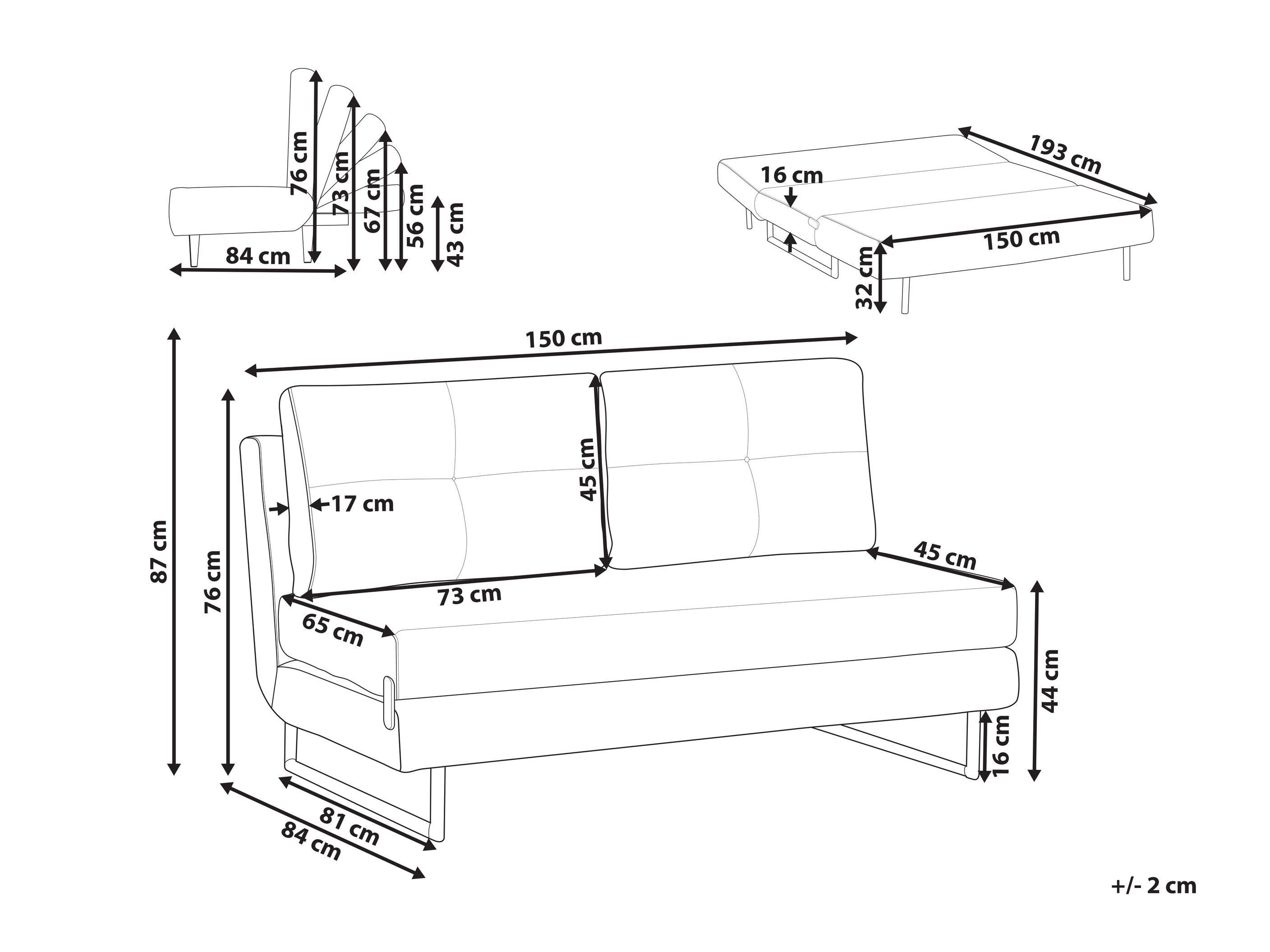Sofa lova Berwyn 3405 (Pilka)