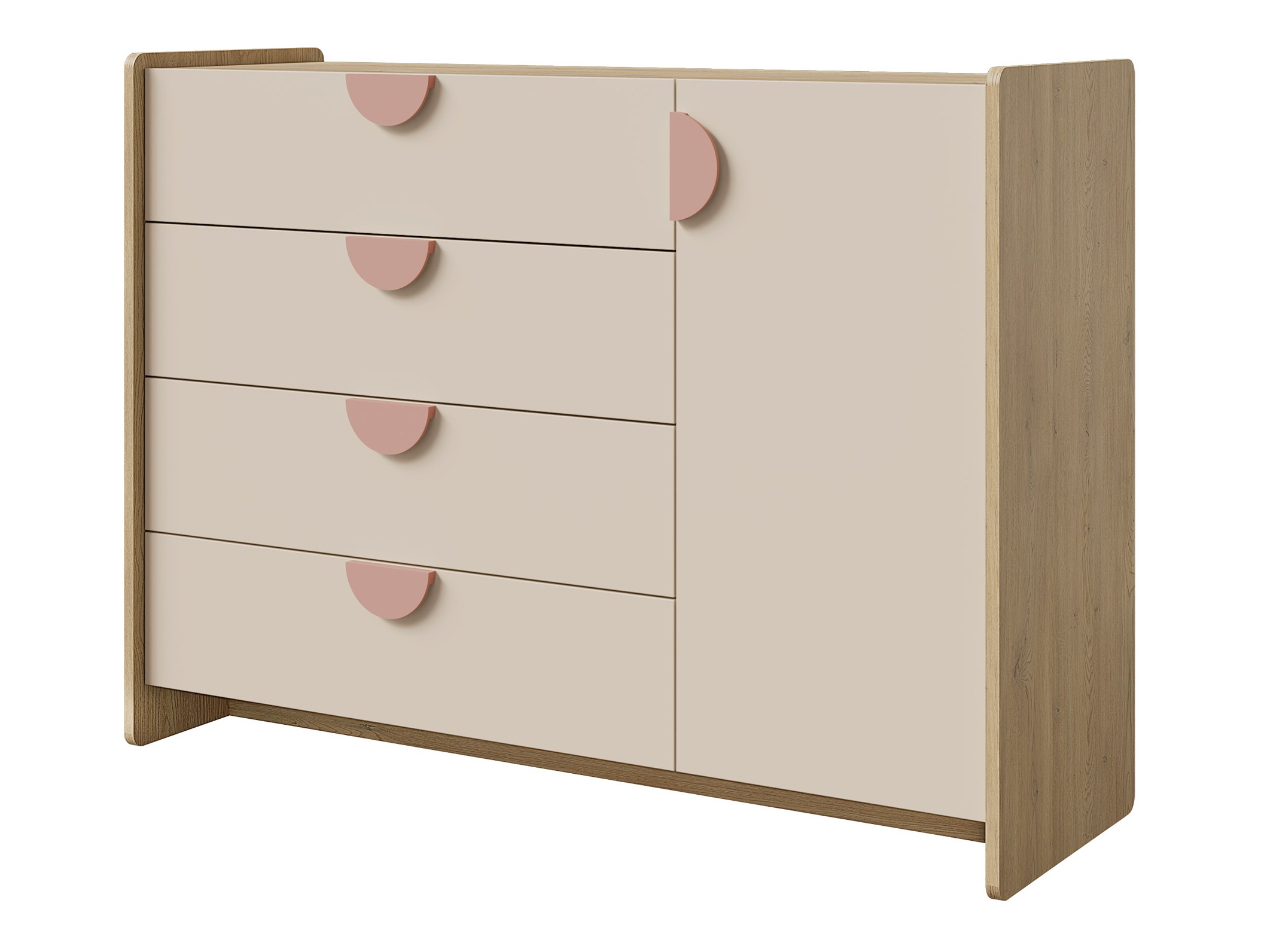 Komoda Fivelbi 108 (Rožinė)