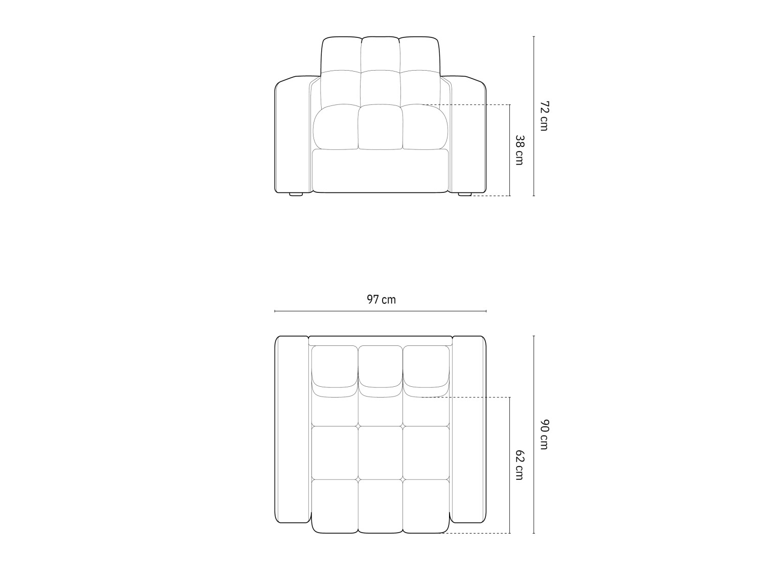 Fotelis Vesmele 106 (Bluvel 13)