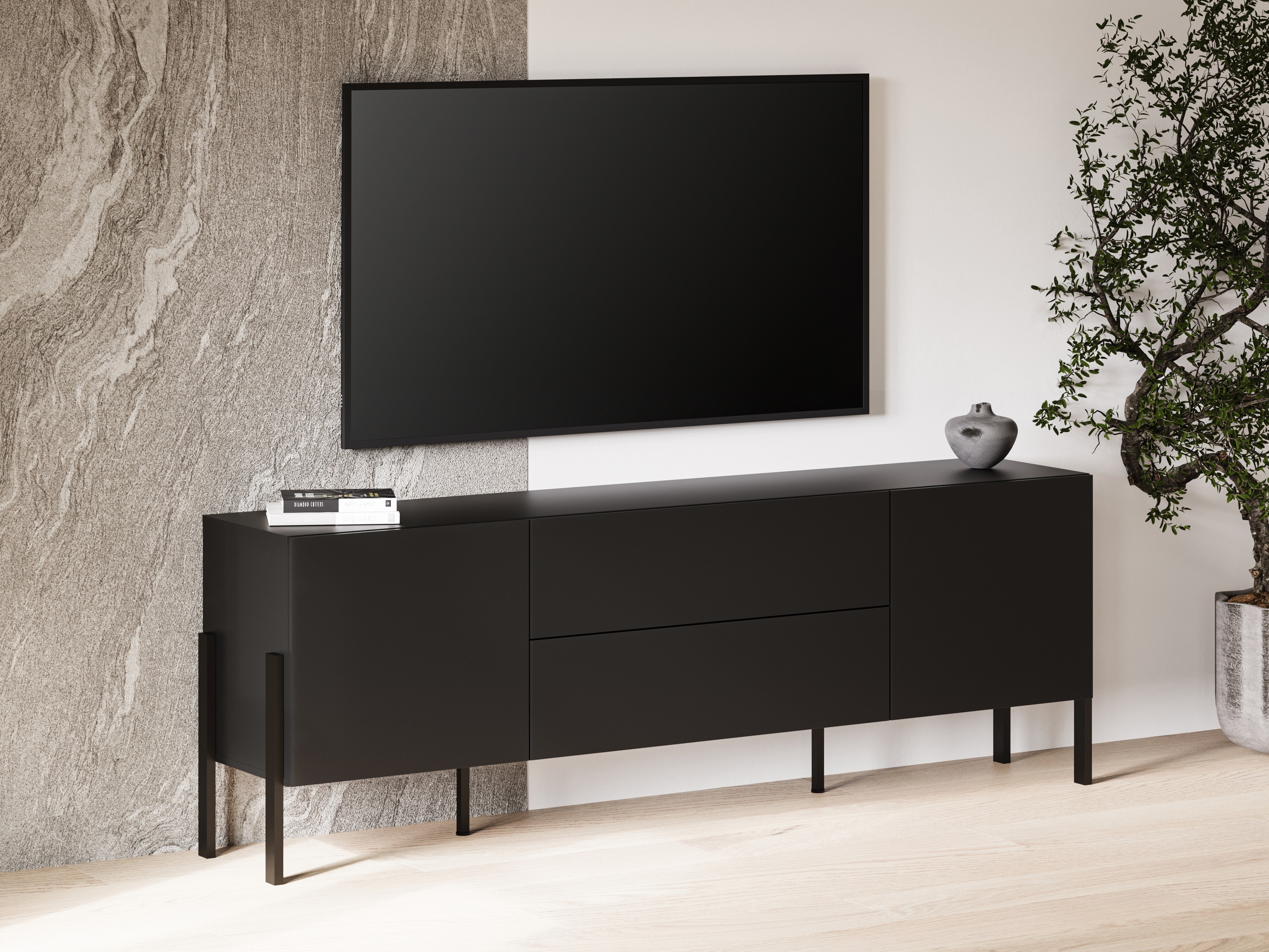 TV staliukas Etsore 102 (Juoda)