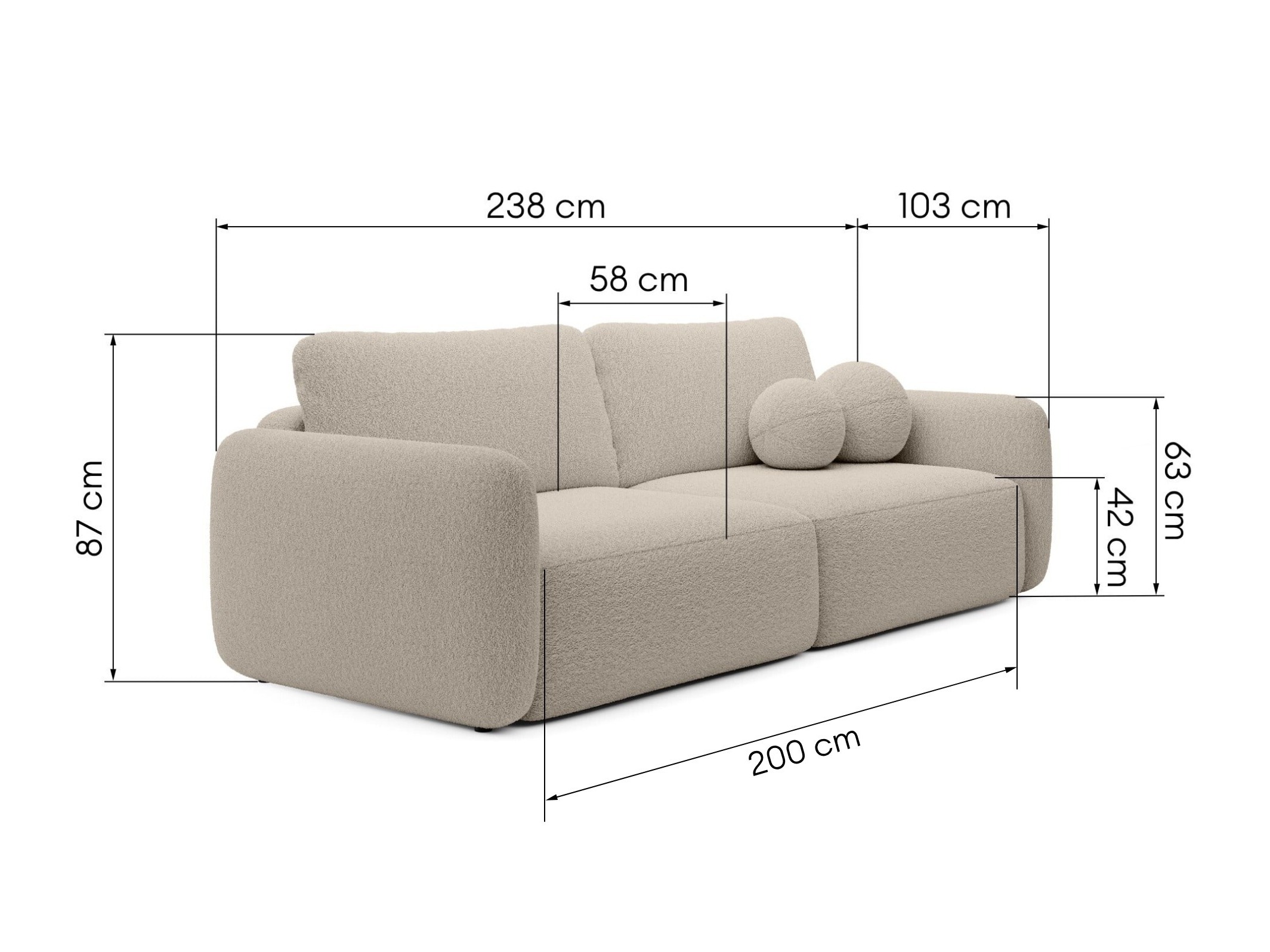Sofa lova Burleson 806