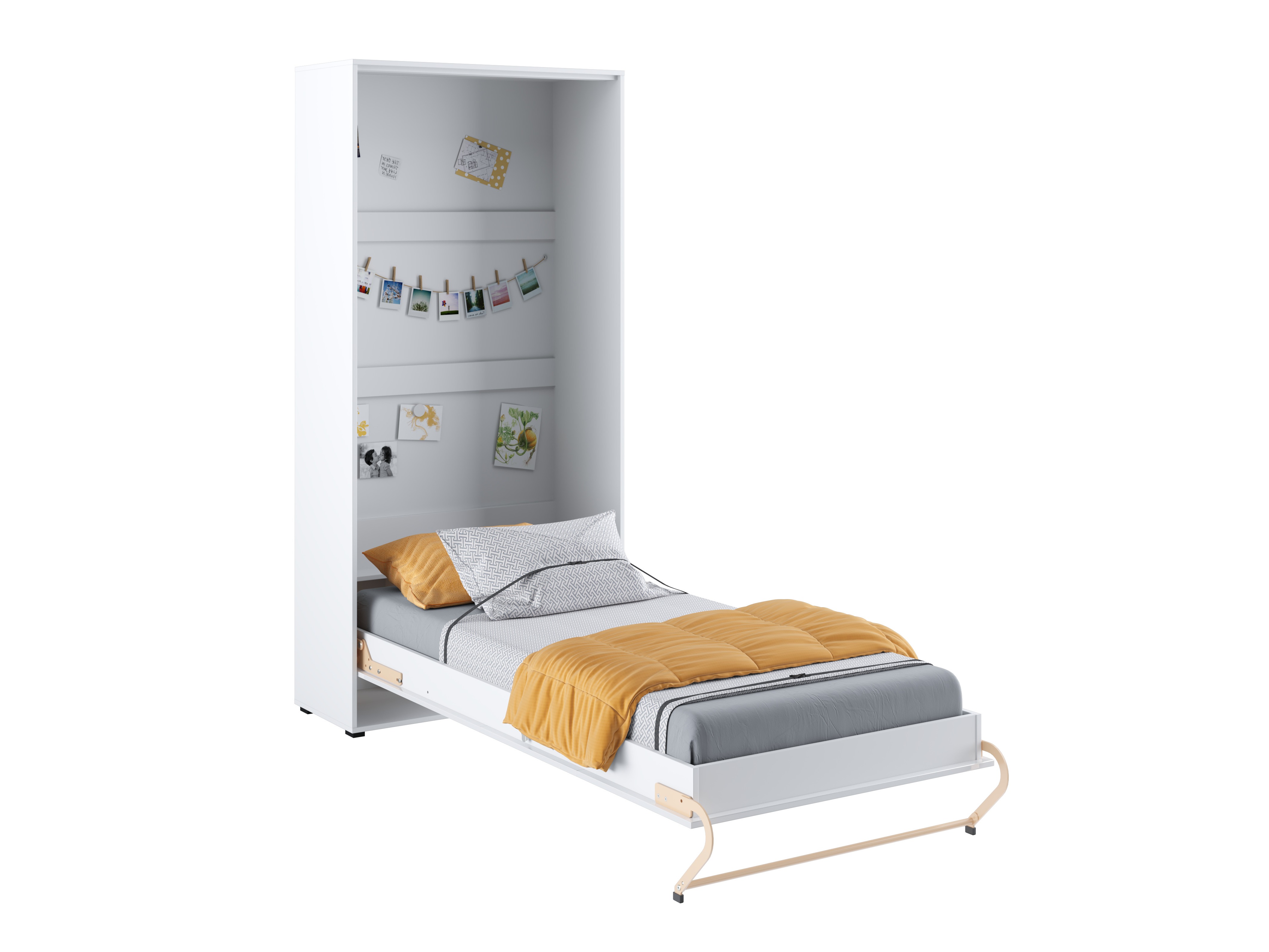 Lova-spinta Concept Pro Lenart III (Balta + Blizgi balta)