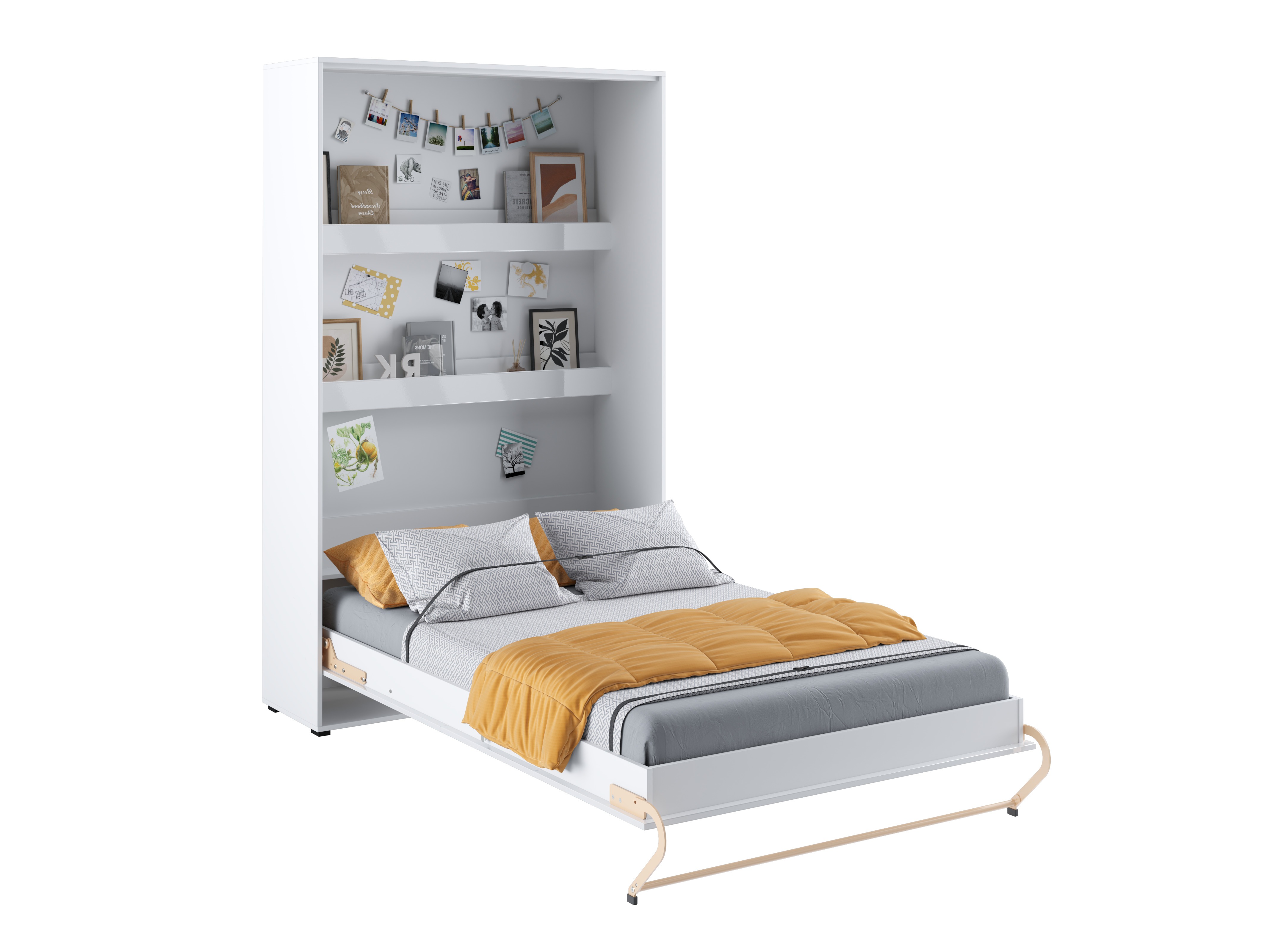 Lova-spinta Concept Pro Lenart III (Balta + Blizgi balta)