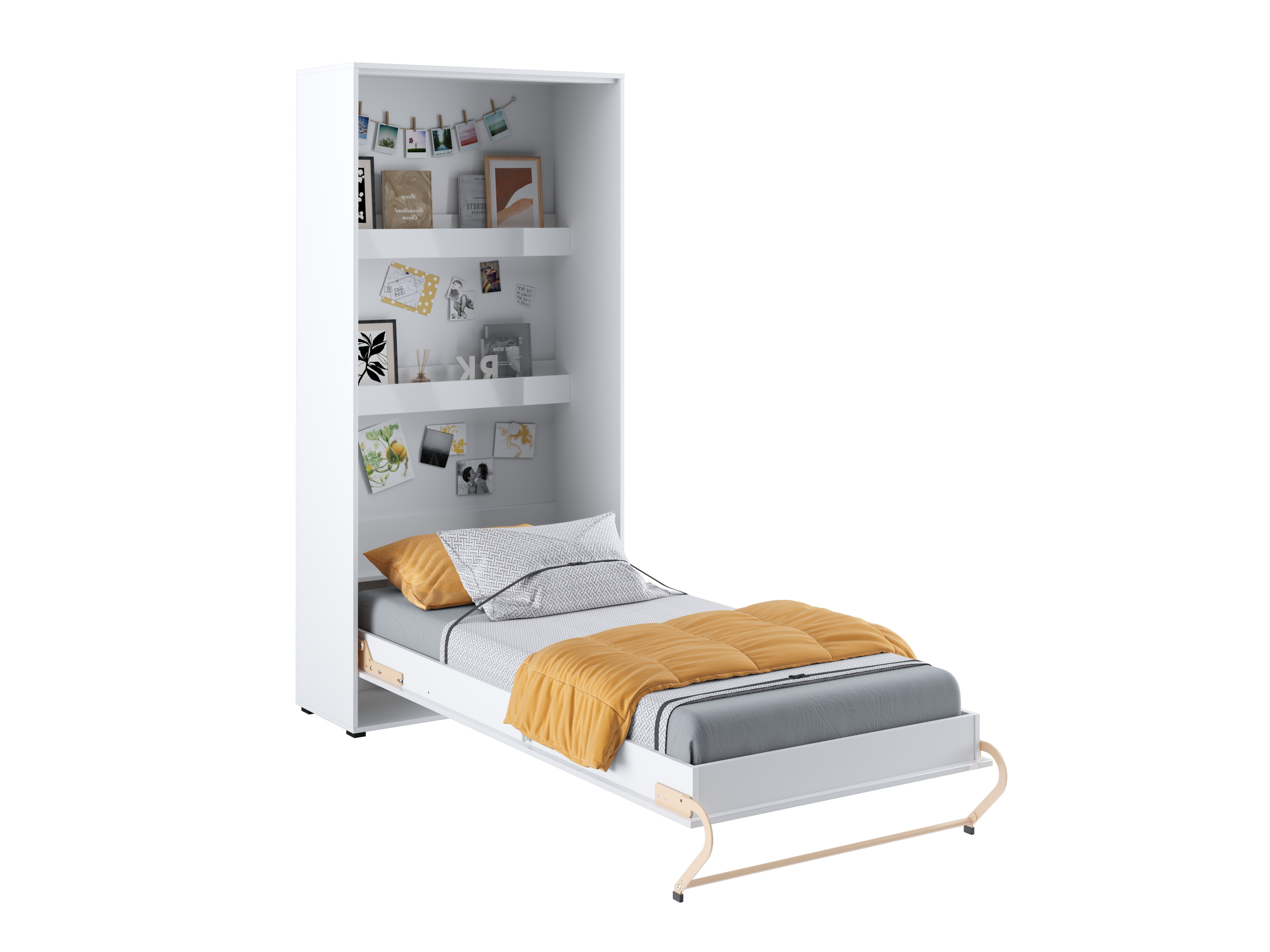 Lova-spinta Concept Pro Lenart III (Balta + Blizgi balta)