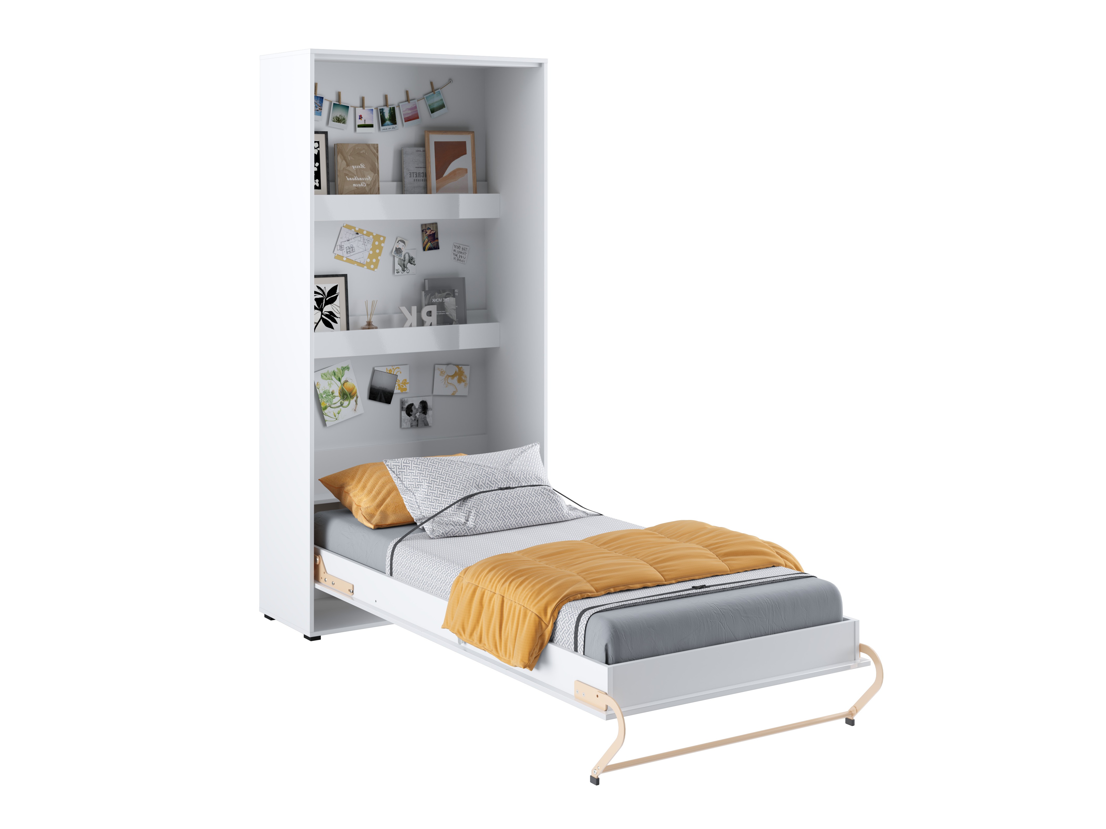 Lova-spinta Concept Pro Lenart III (Balta + Blizgi balta)