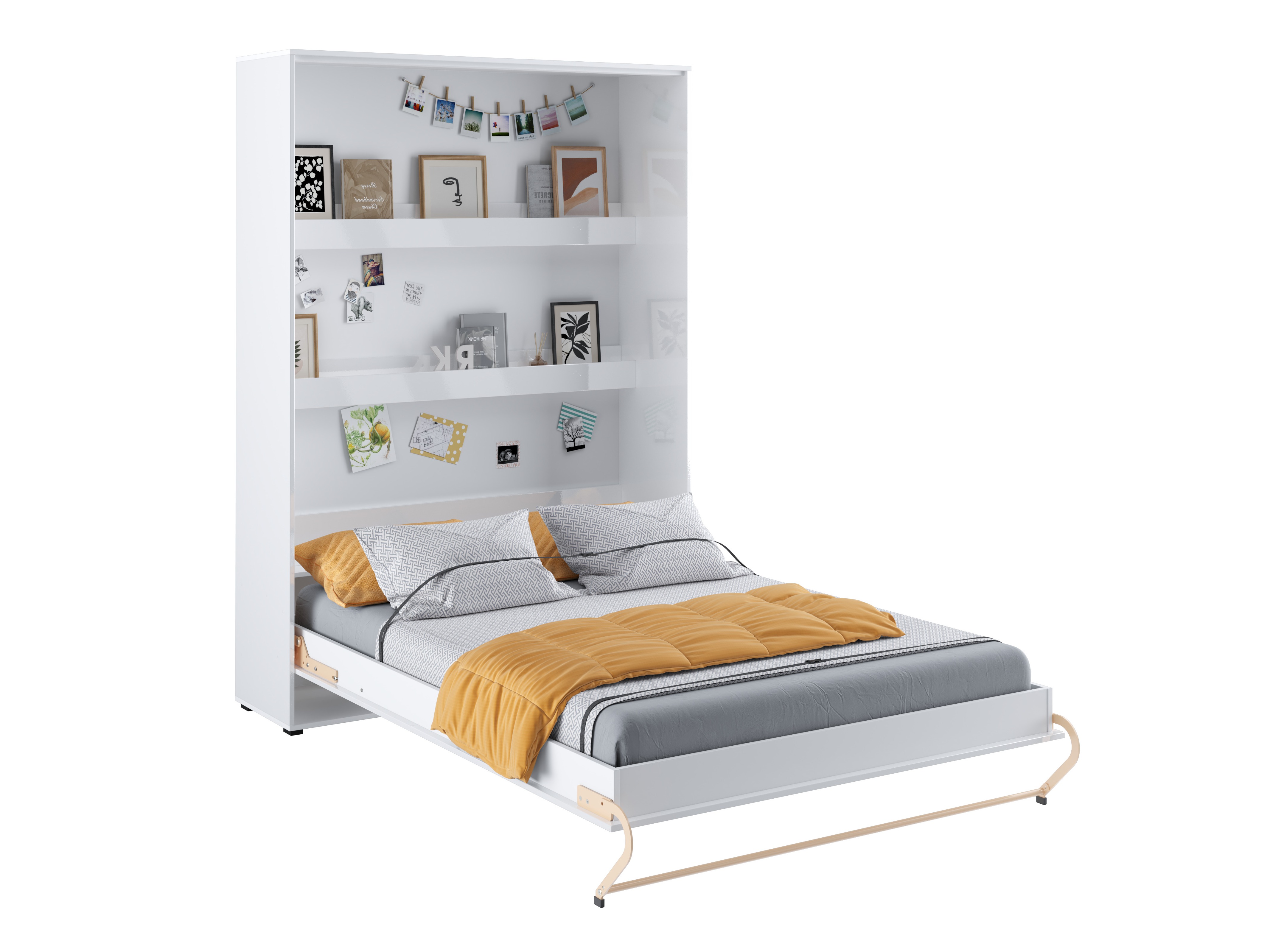Lova-spinta Concept Pro Lenart III (Balta + Blizgi balta)