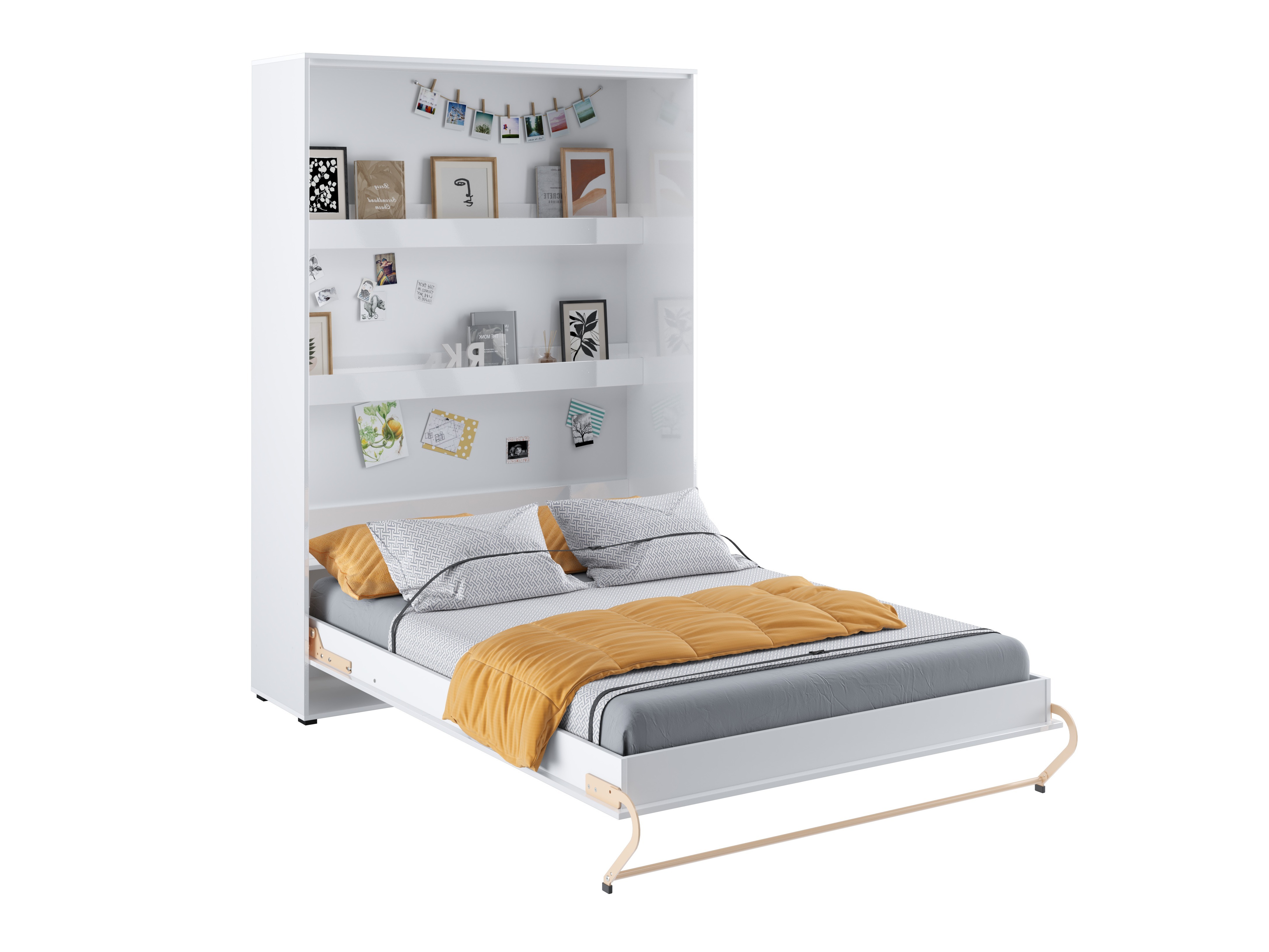 Lova-spinta Concept Pro Lenart III (Balta + Blizgi balta)