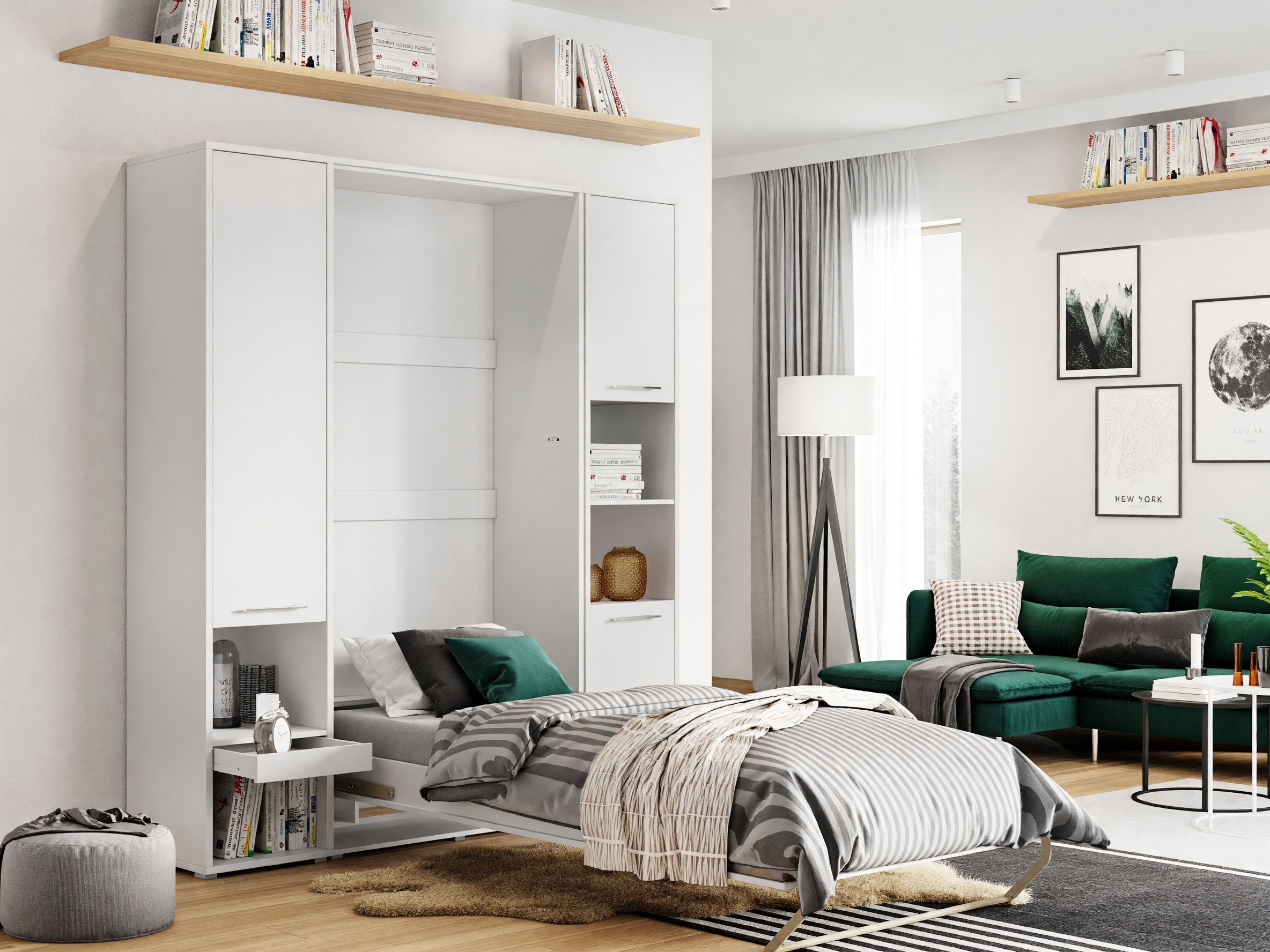 Lova-spinta Concept Pro Lenart III (Balta)