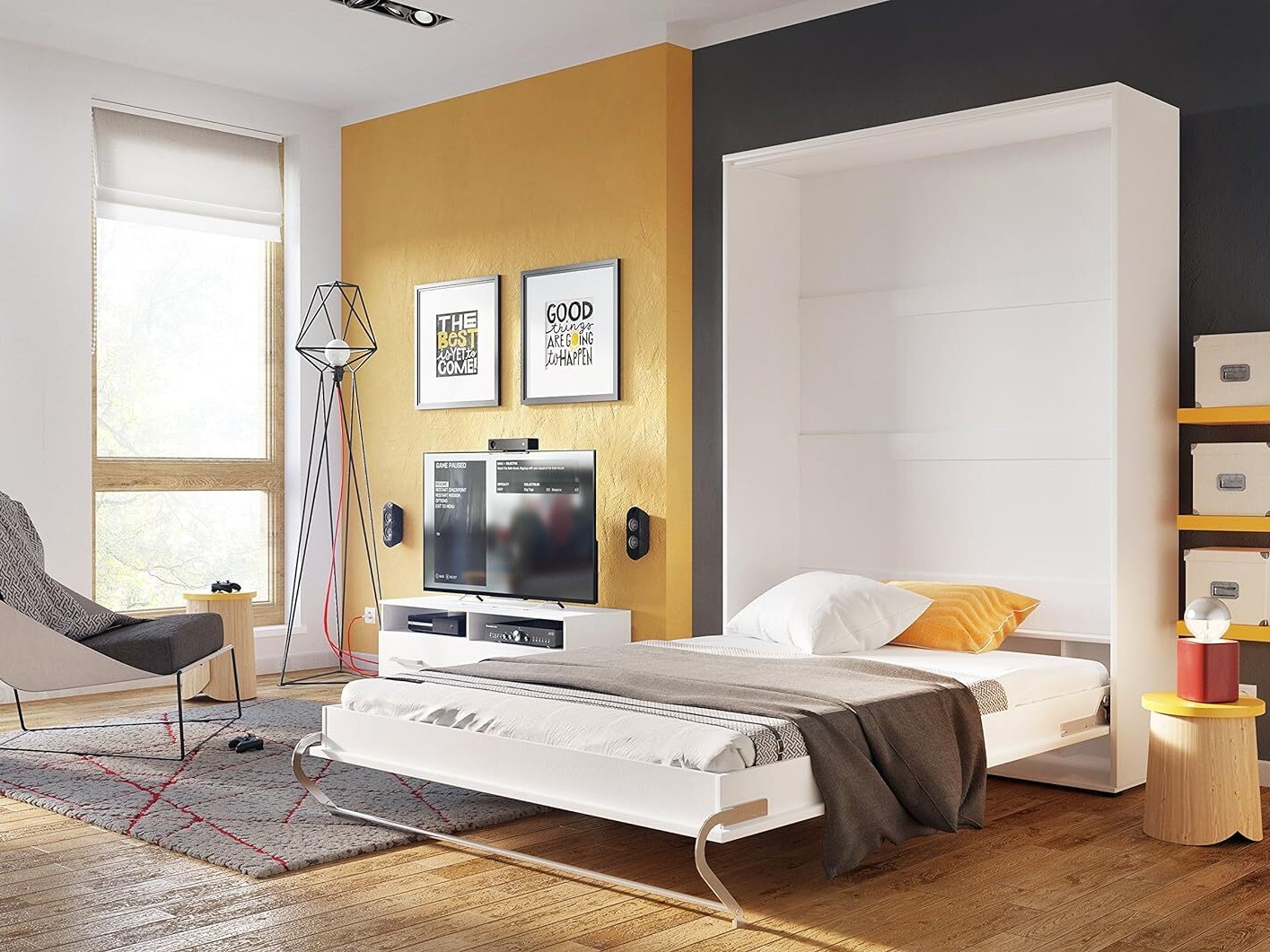 Lova-spinta Concept Pro Lenart III (Balta)