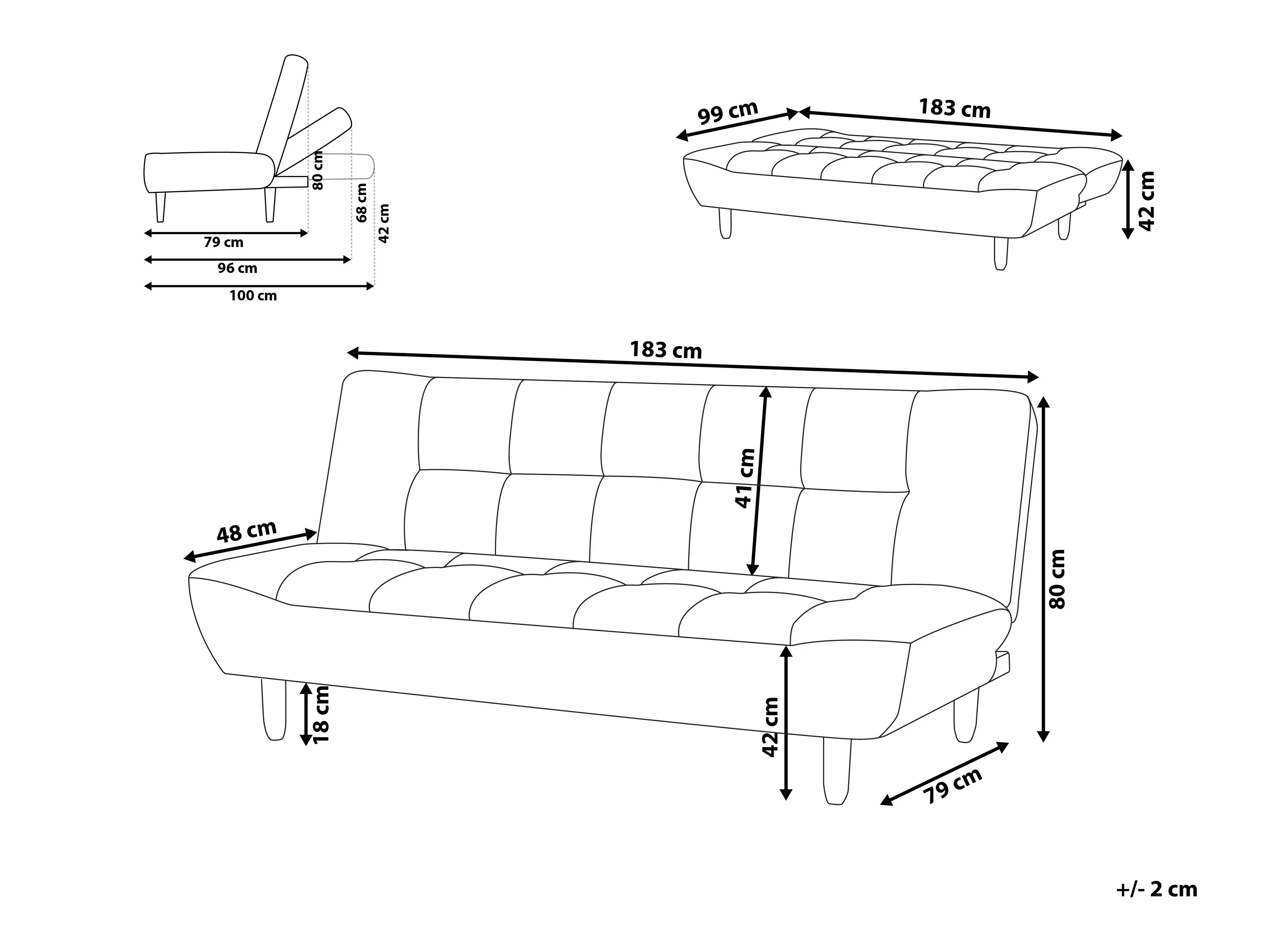 Sofa lova Berwyn 1550 (Dusty žalia)