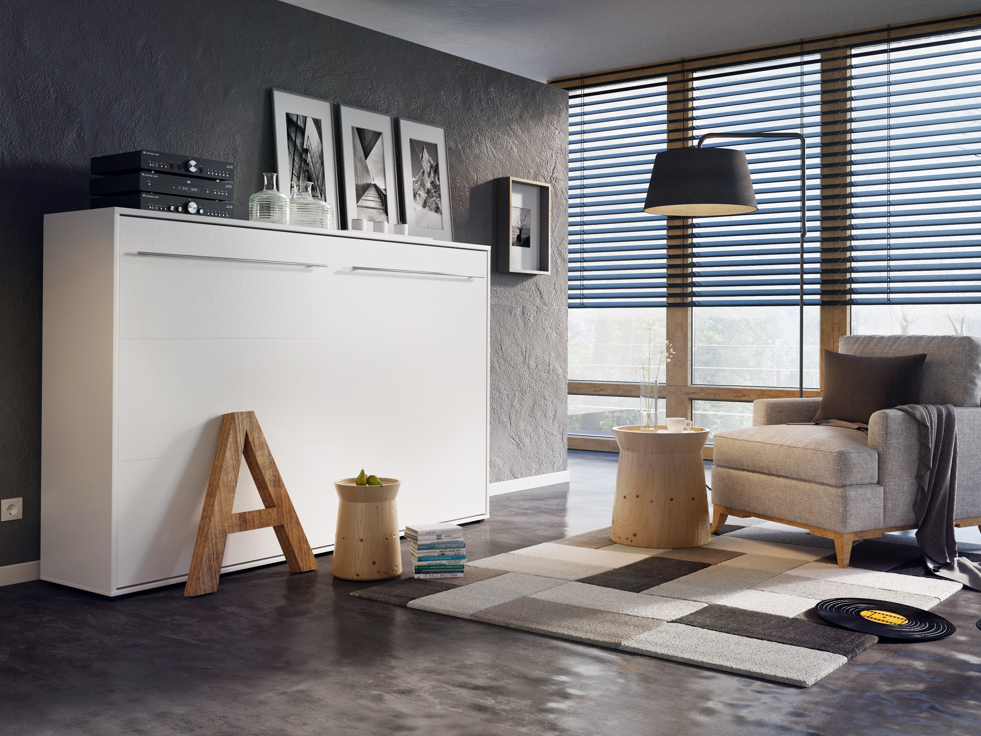 Lova-spinta Concept Pro Lenart IV (Balta)