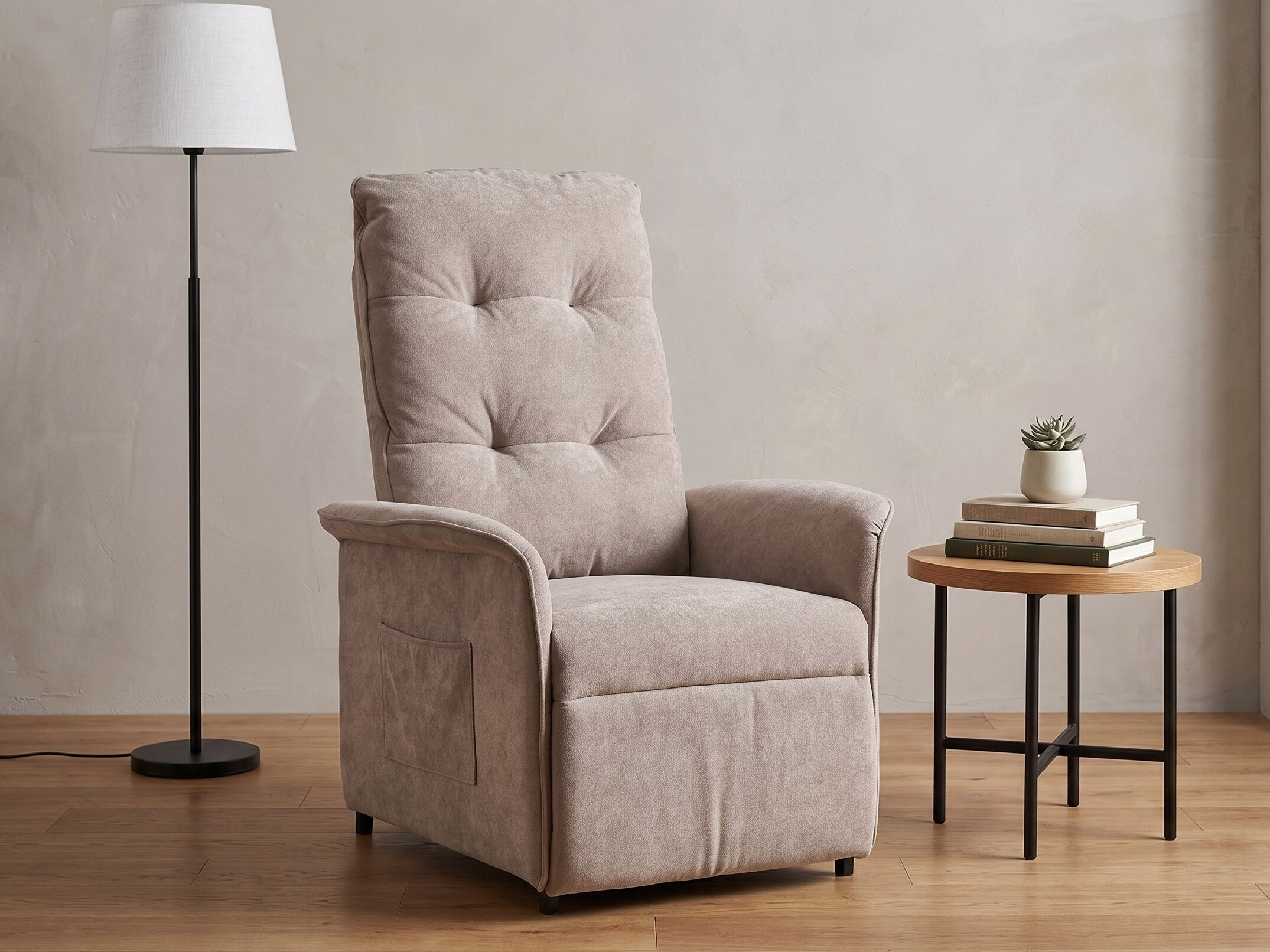 Fotelis reglaineris Houston 2171 (Smėlinė)