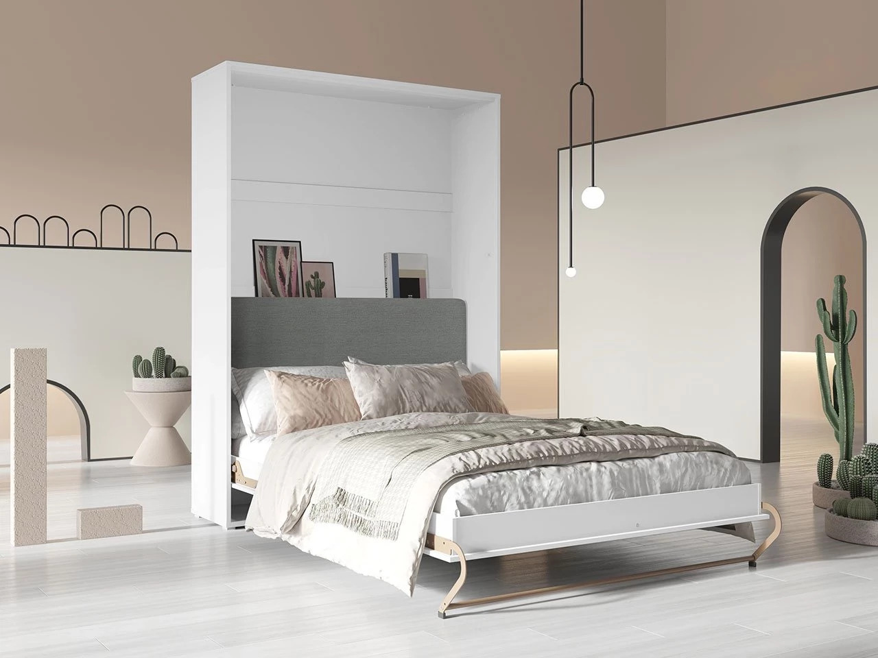Lova-spinta Concept Pro Lenart VI (Balta + Grafitas)