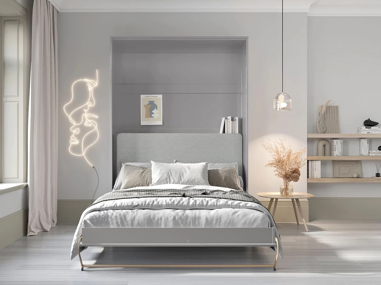Lova-spinta Concept Pro Lenart VI (Pilka)