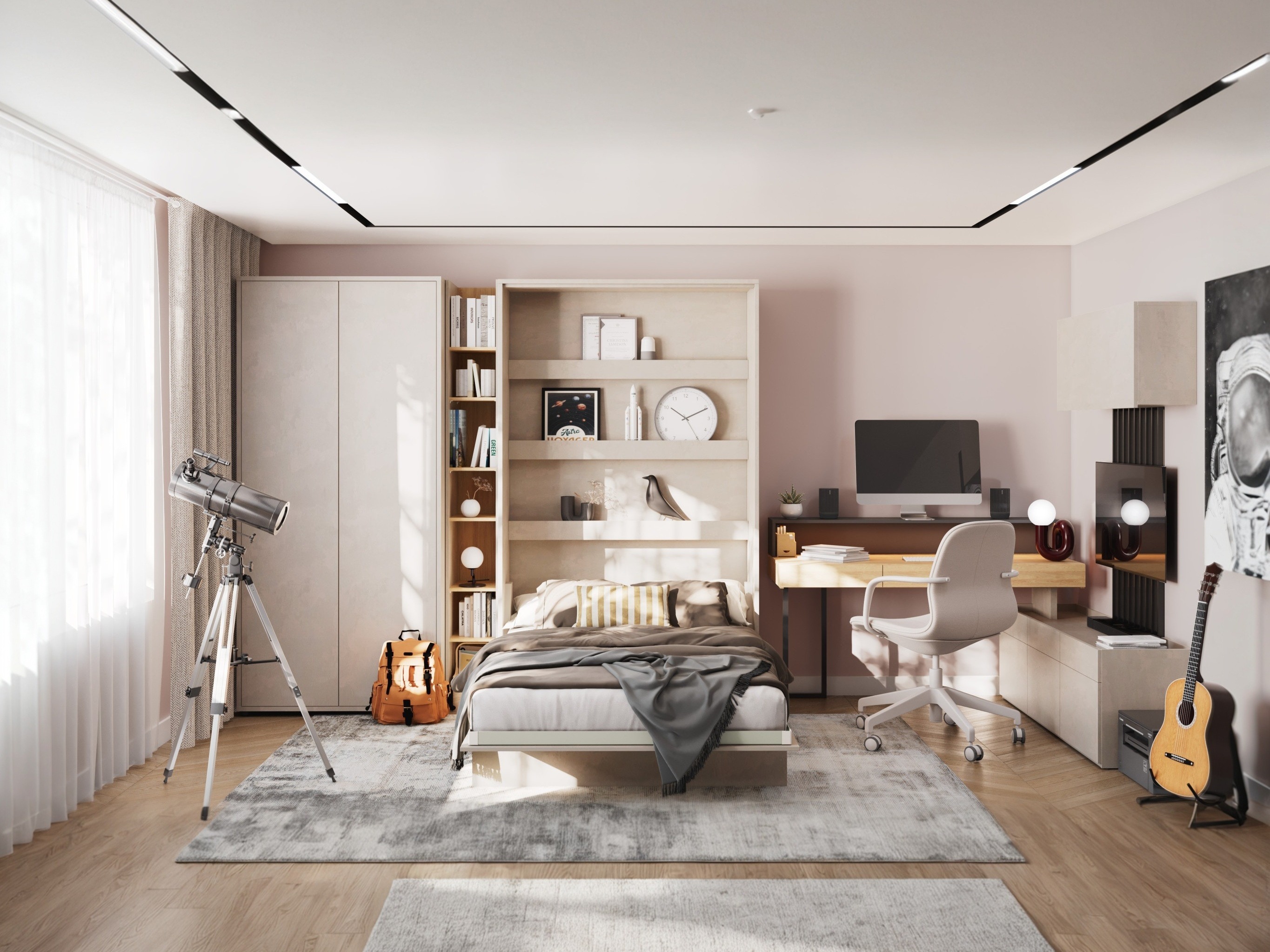 Lova-spinta Concept Lenart I (90 x 200 cm)