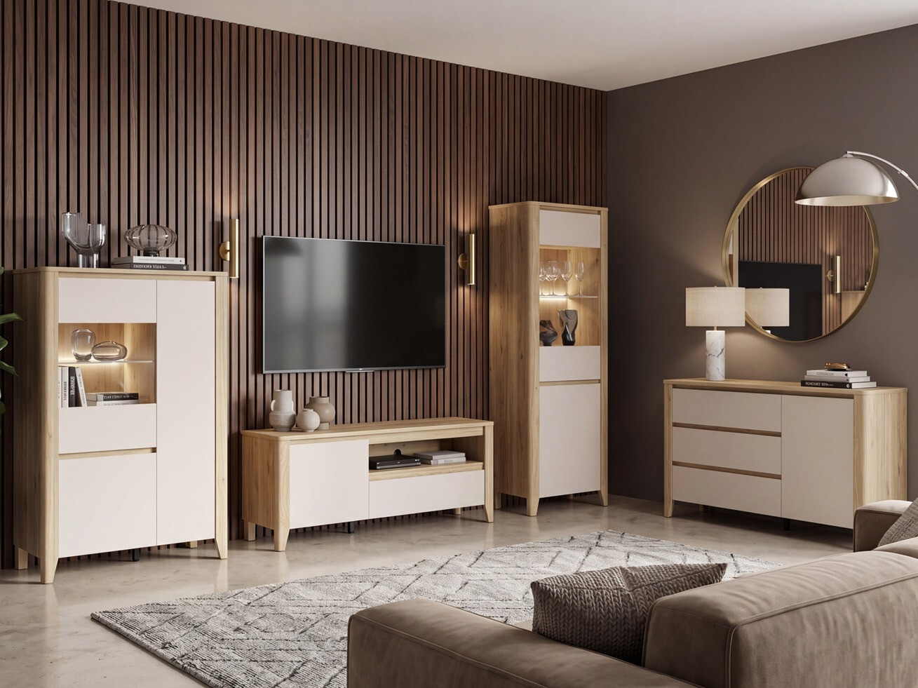 Lentyna Talduno 104 (Šviesus ąžuolas + Kašmyras)