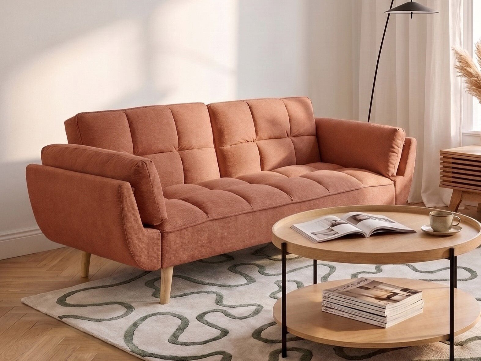 Sofa lova Berwyn 3458 (Oranžinė)