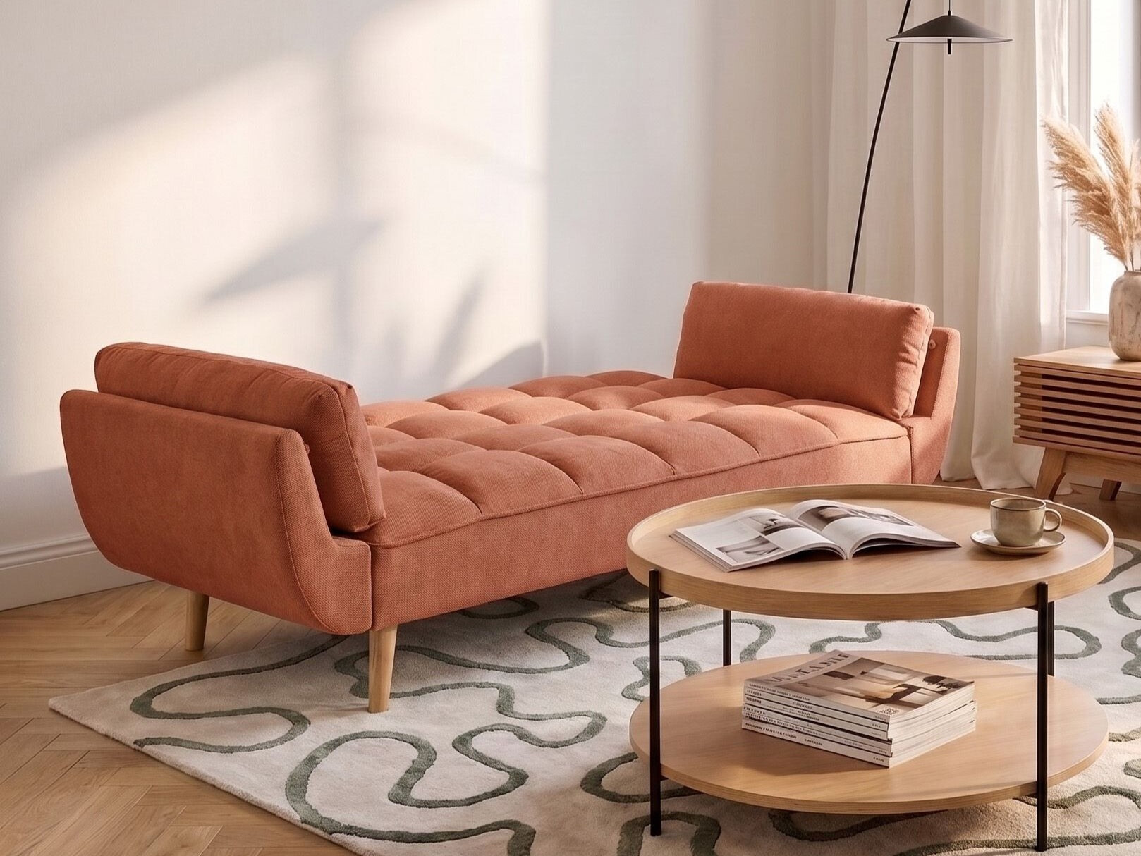 Sofa lova Berwyn 3458 (Oranžinė)