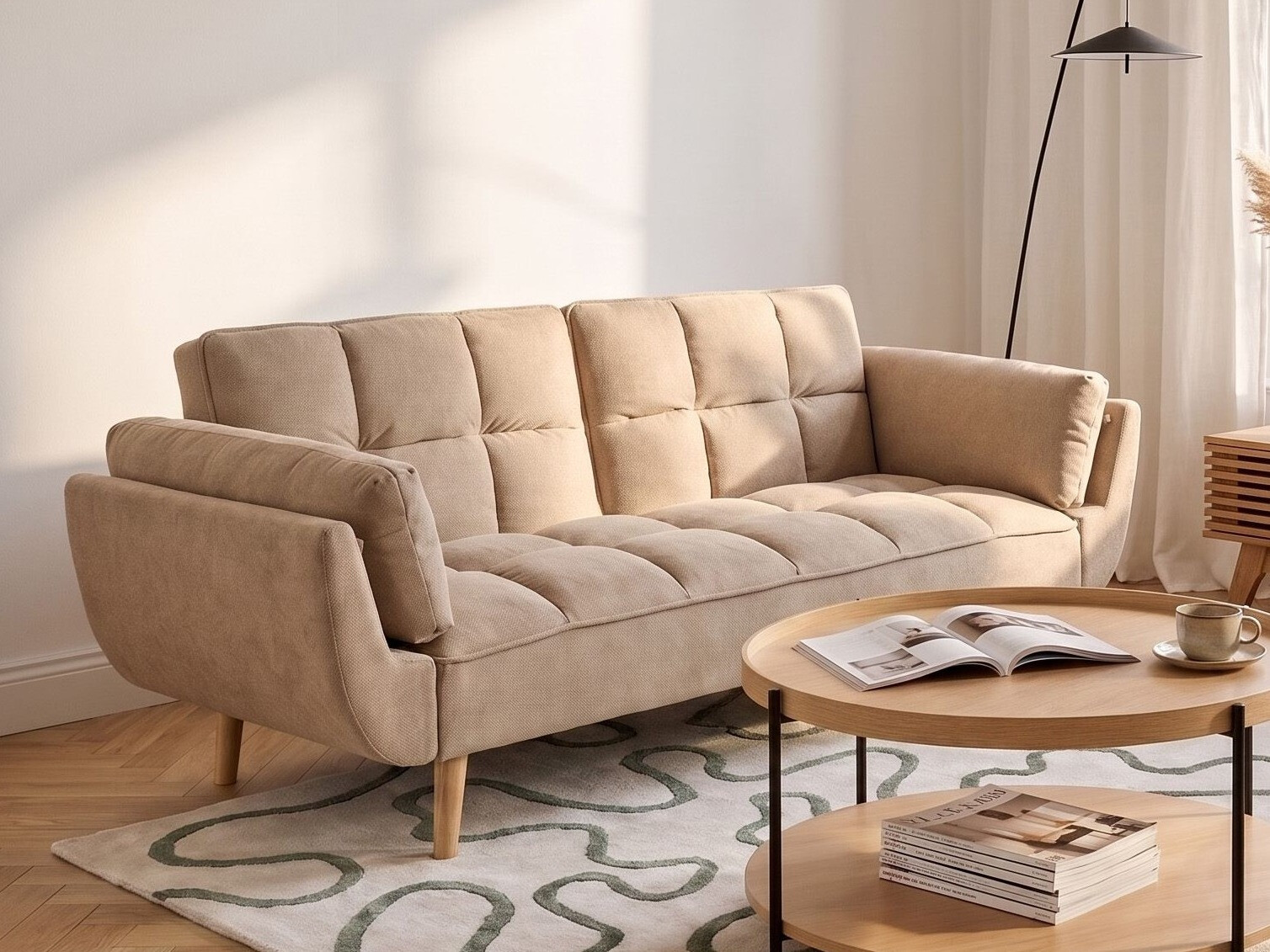 Sofa lova Berwyn 3458 (Šviesi ruda)
