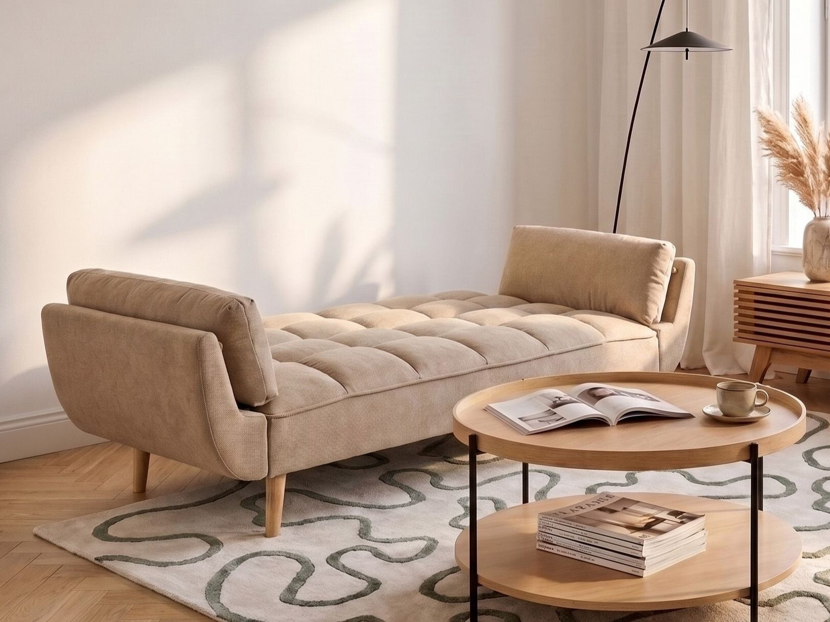 Sofa lova Berwyn 3458 (Šviesi ruda)