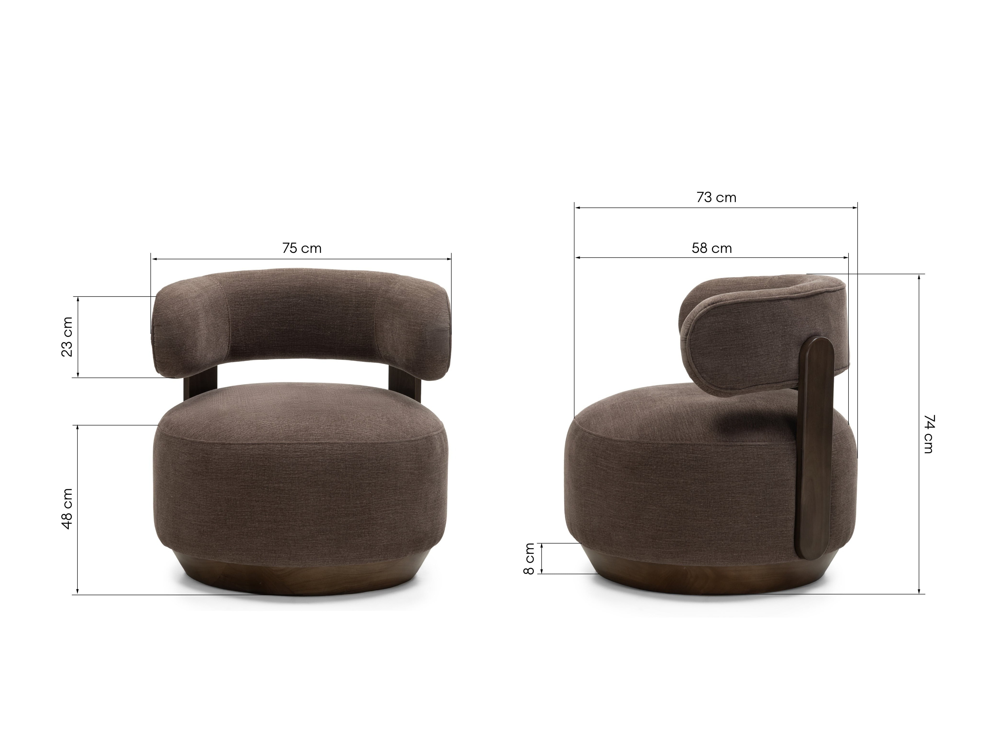Fotelis Burleson 555 (Ruda)
