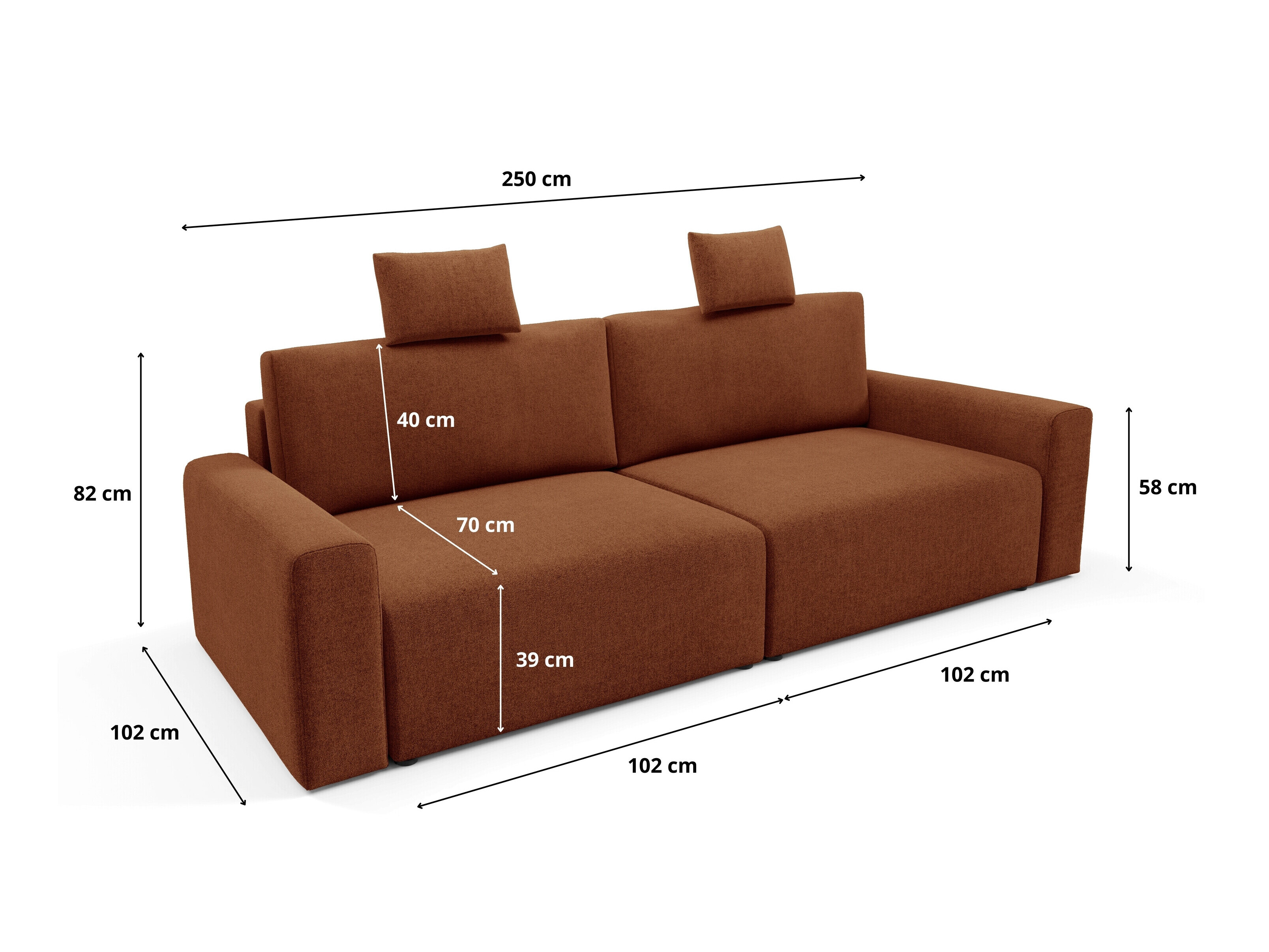 Sofa lova Franklin 224 (Sicuro 30)
