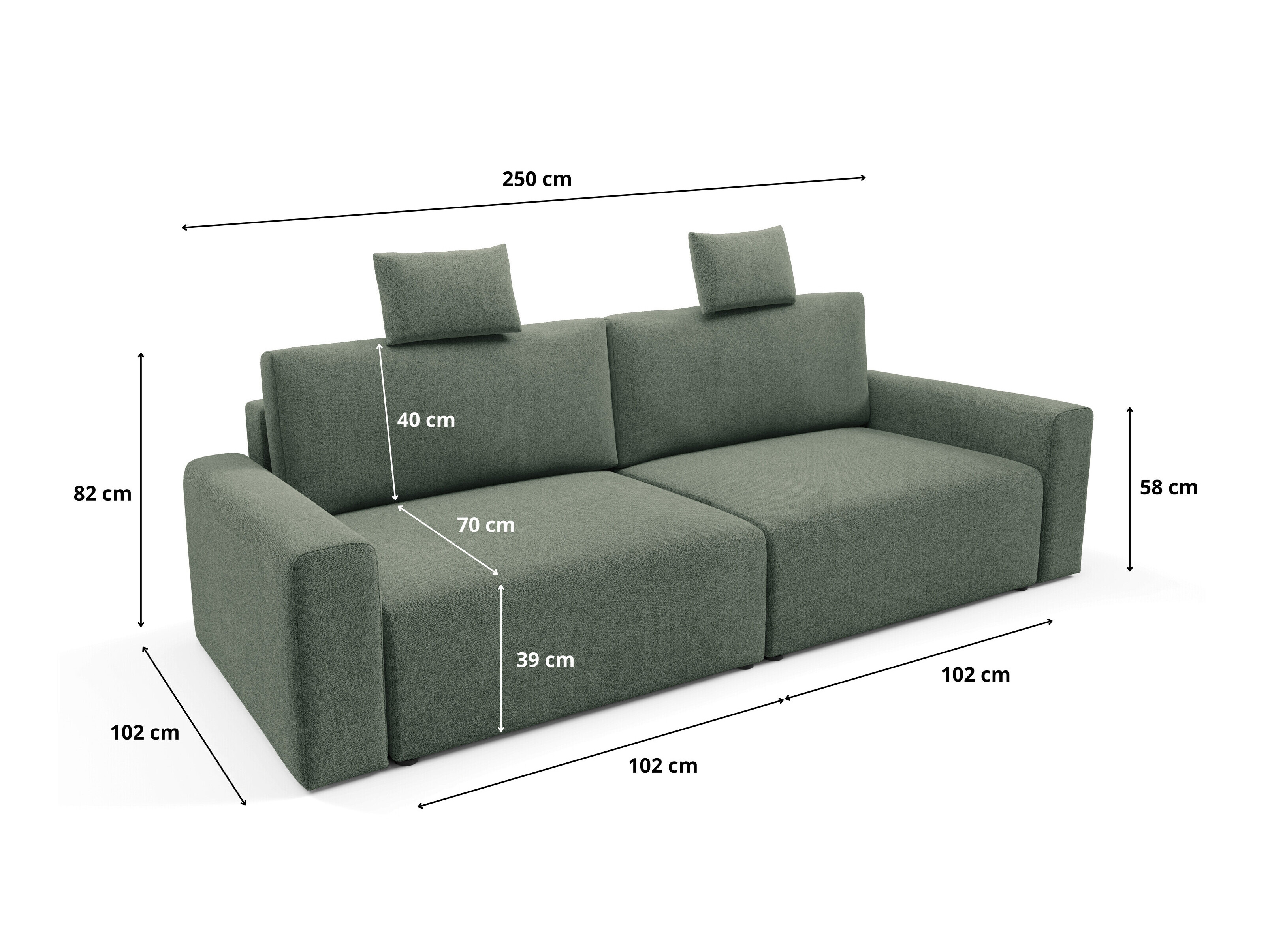 Sofa lova Franklin 224 (Sicuro 5)