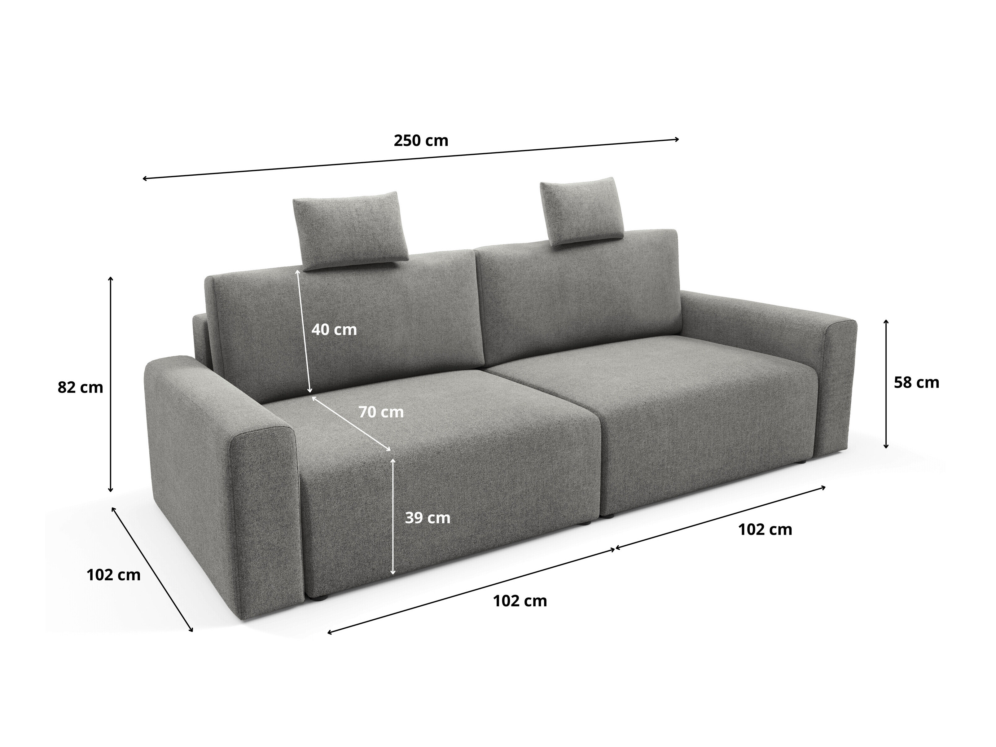 Sofa lova Franklin 224 (Sicuro 70)