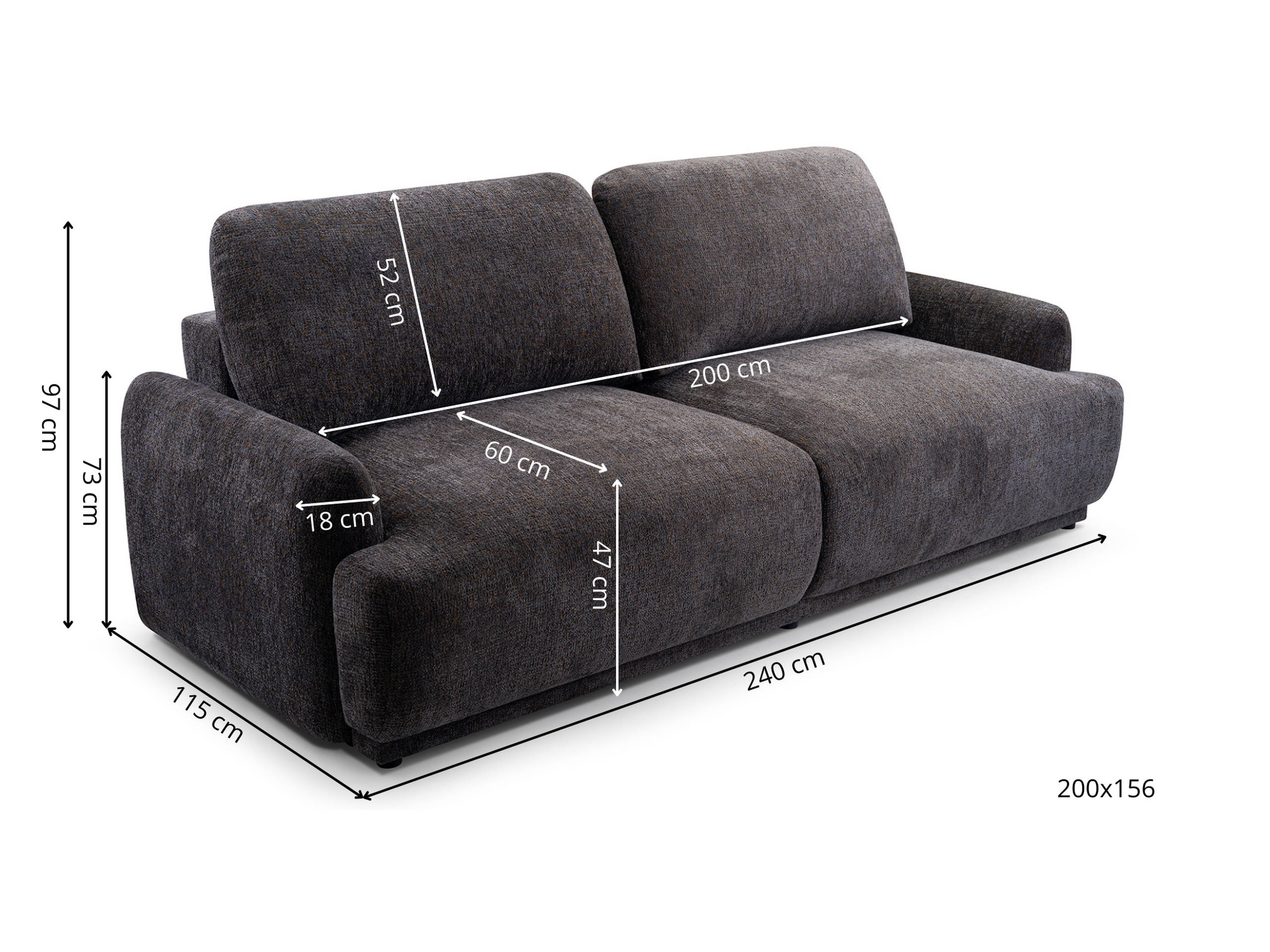 Sofa lova Lufkin 113 (Bello 03)