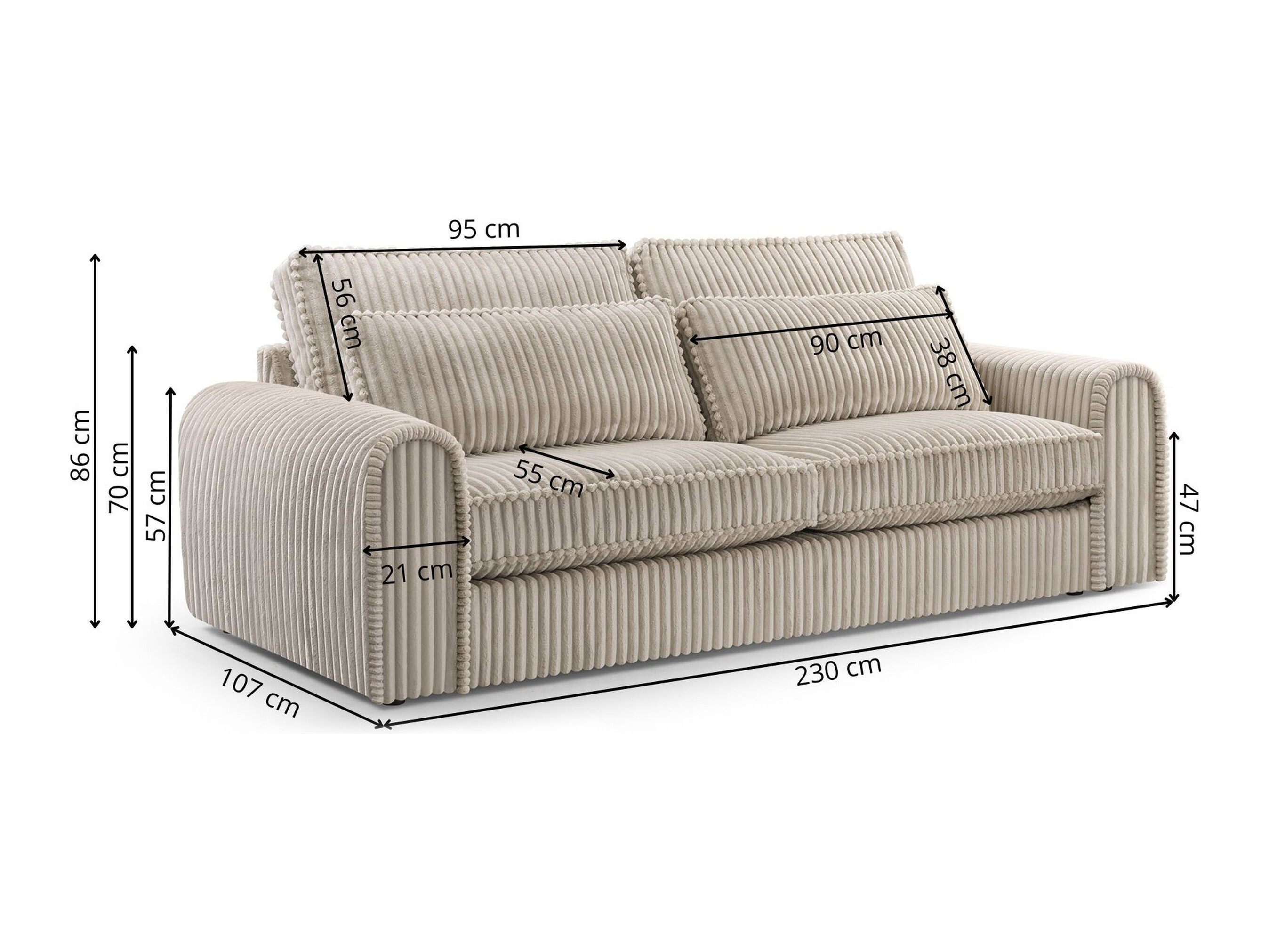 Sofa Lufkin 132 (Tilia 17)