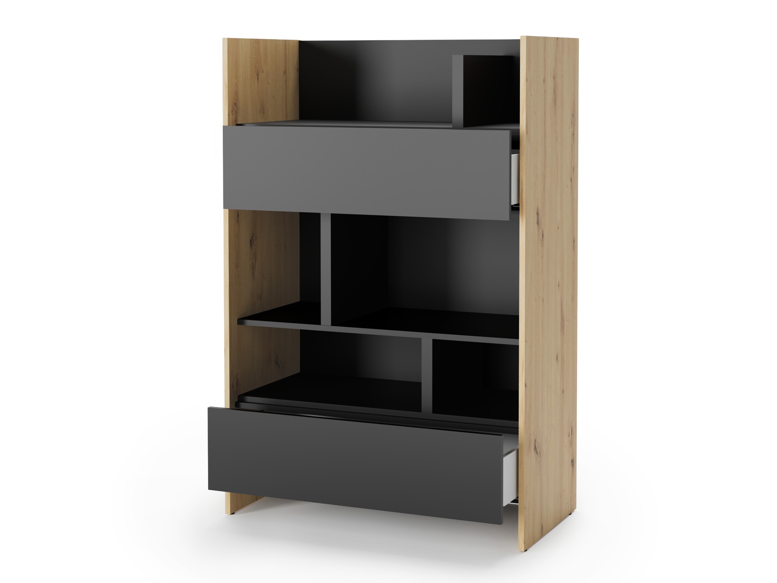 Lentyna Concept Lenart IX (Artisan ąžuolas + Juoda)