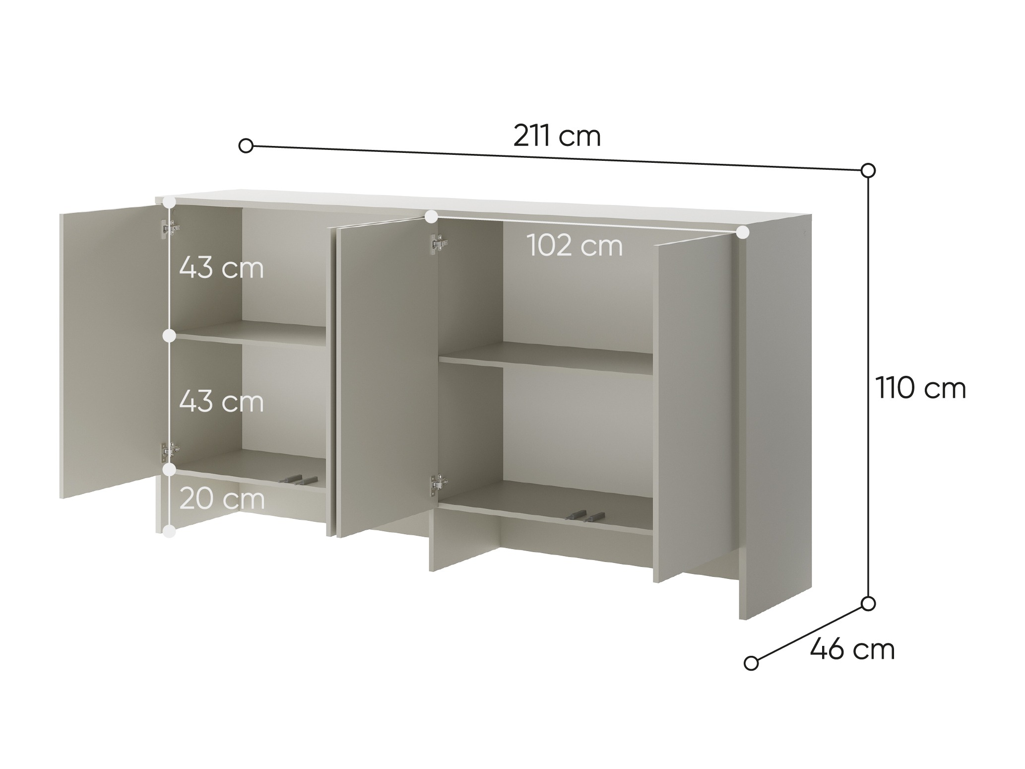 Spintelė Concept Lenart V (Tamsus ąžuolas)