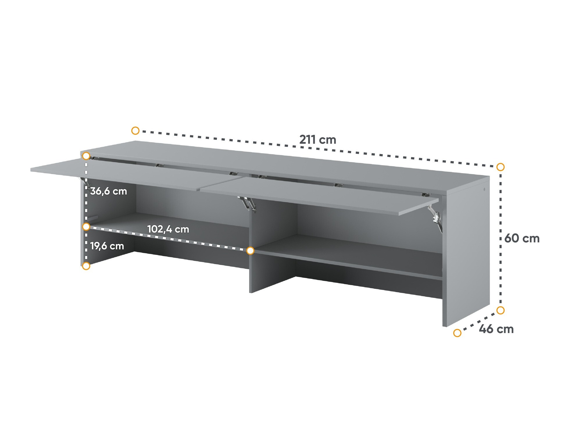 Spintelė Concept Lenart III (Pilka)