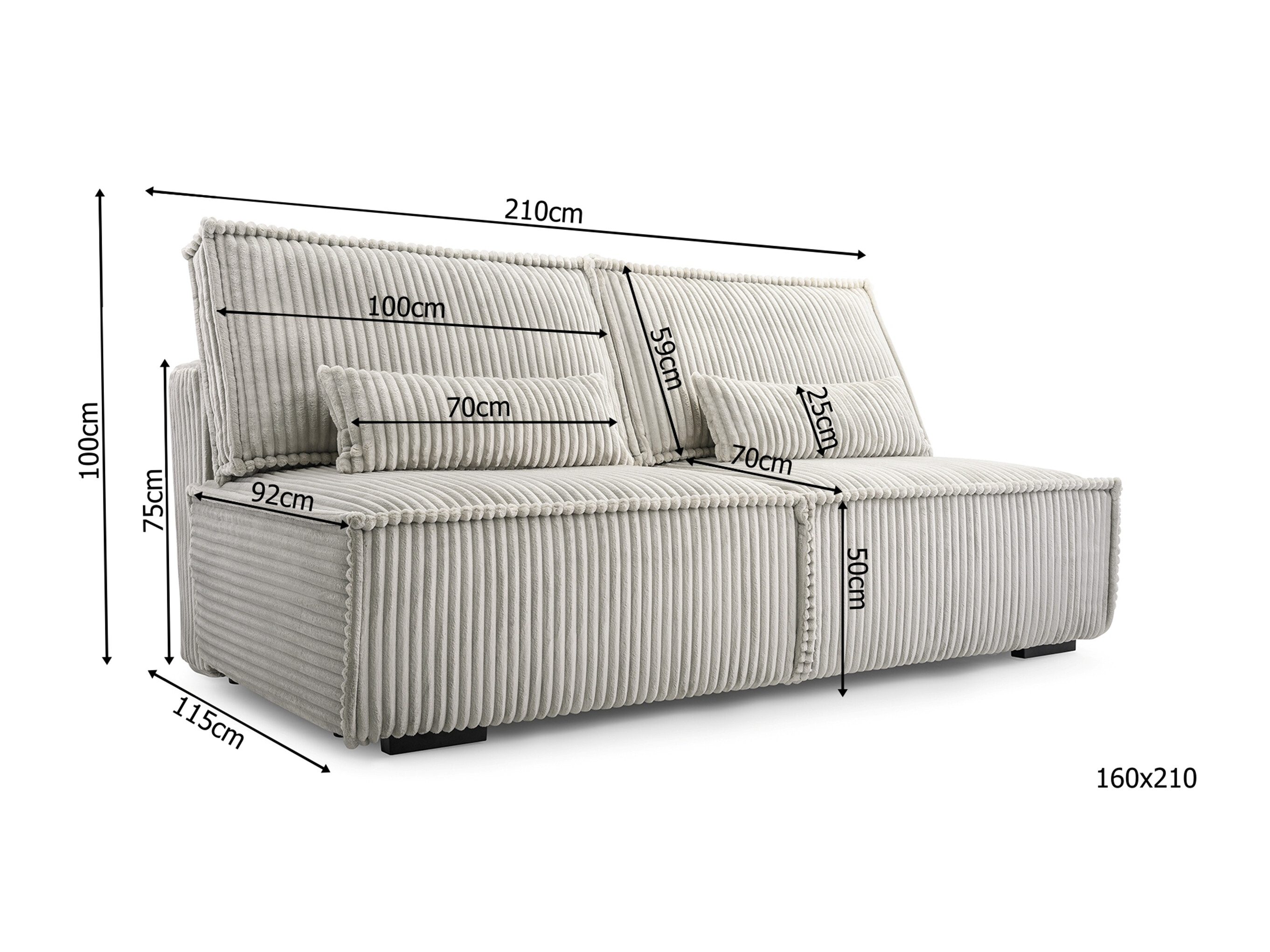 Sofa lova Lufkin 147 (Tilia 37)