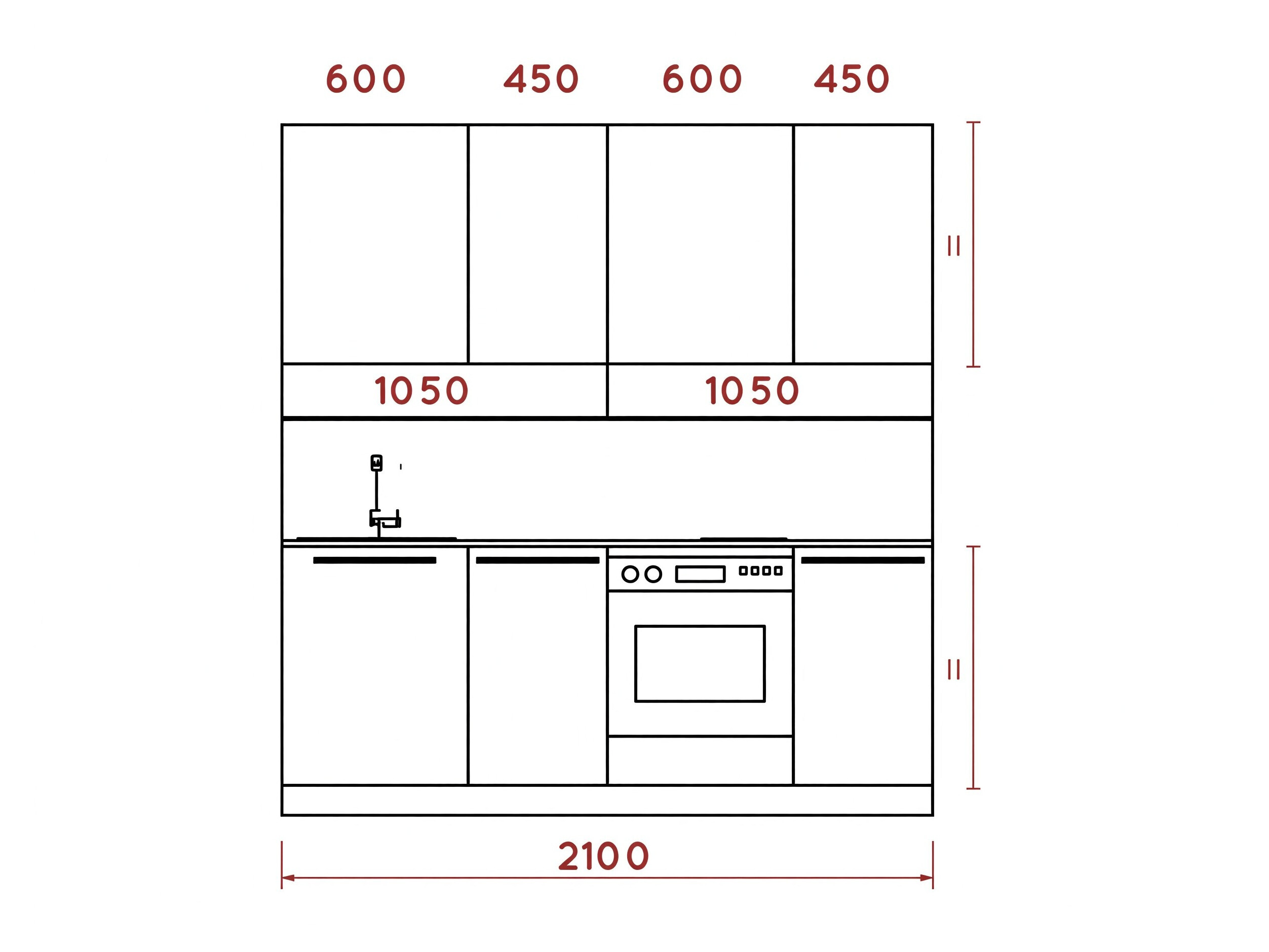 Virtuvės komplektas Boston 793 (Antracitas + Šviesus ąžuolas)