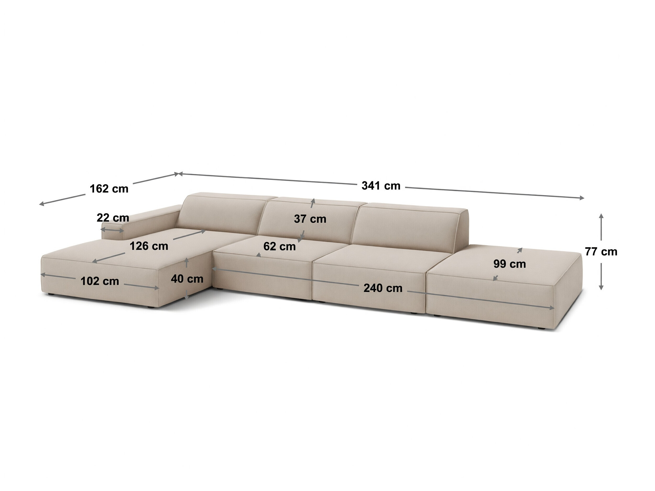 Modulinis minkštas kampas ST9158