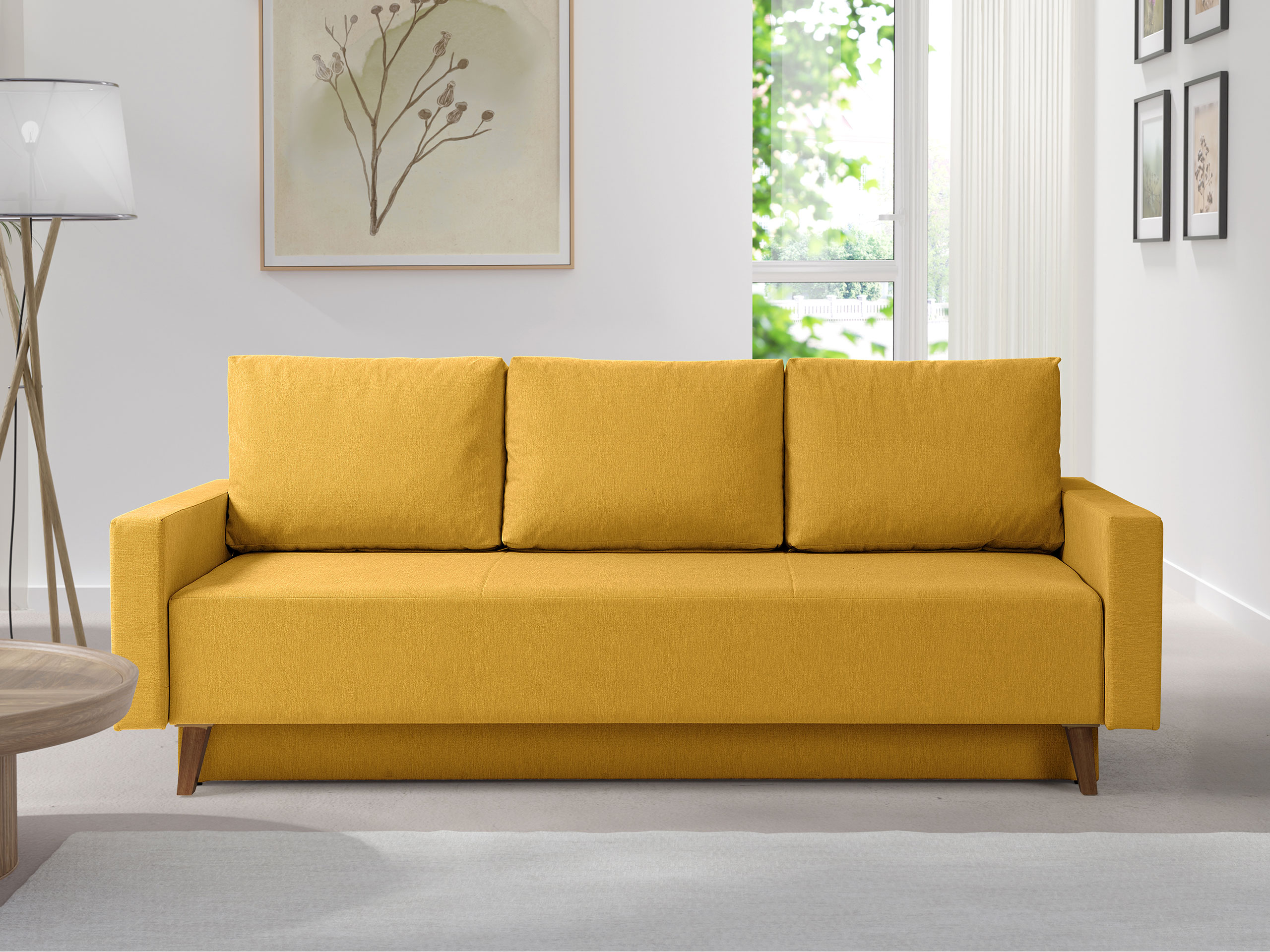 Sofa lova Delbene 129 (Verita 53 + Tamsus San Remo ąžuolas)