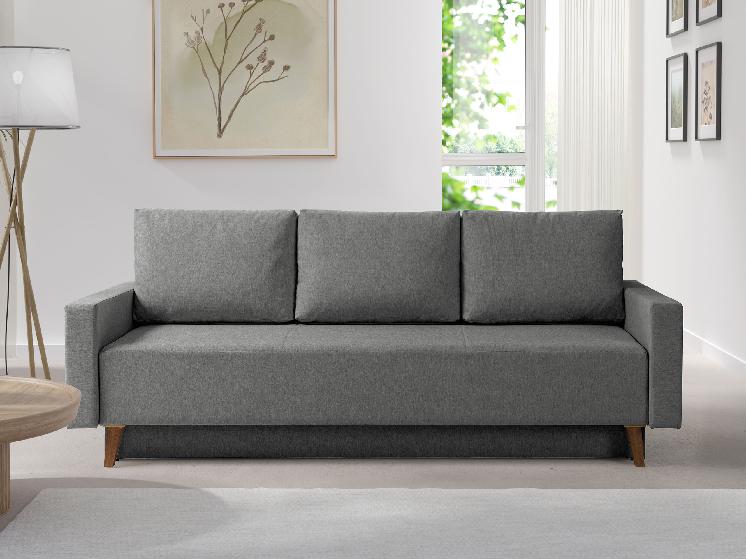 Sofa lova Delbene 129 (Verita 88 + Tamsus San Remo ąžuolas)