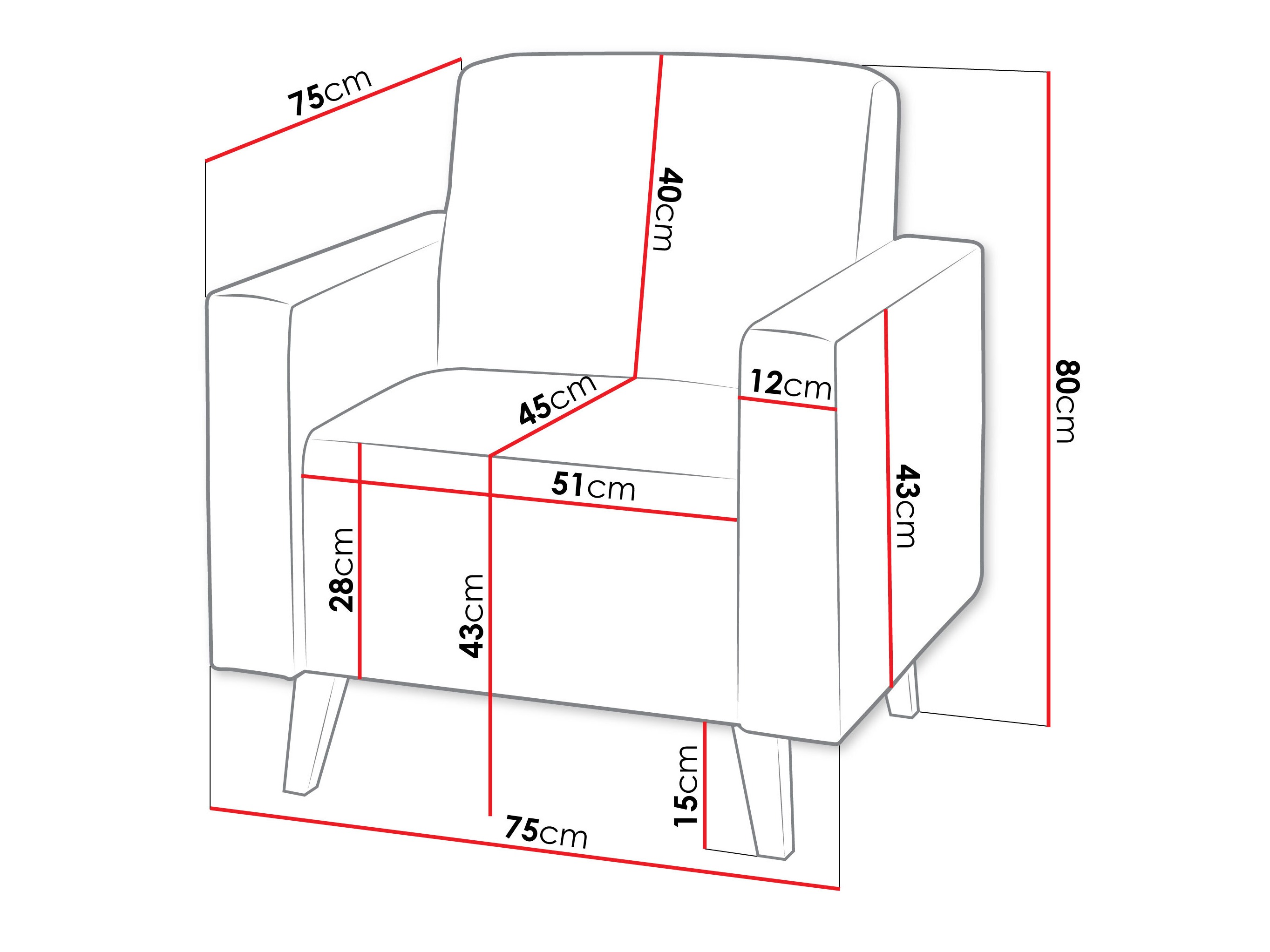 Fotelis Delbene 131 (Aura 23 + Blizgi juoda)