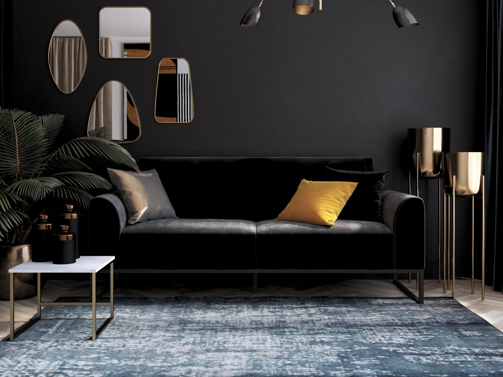 Sofa lova Tulsa 709 (Juoda)