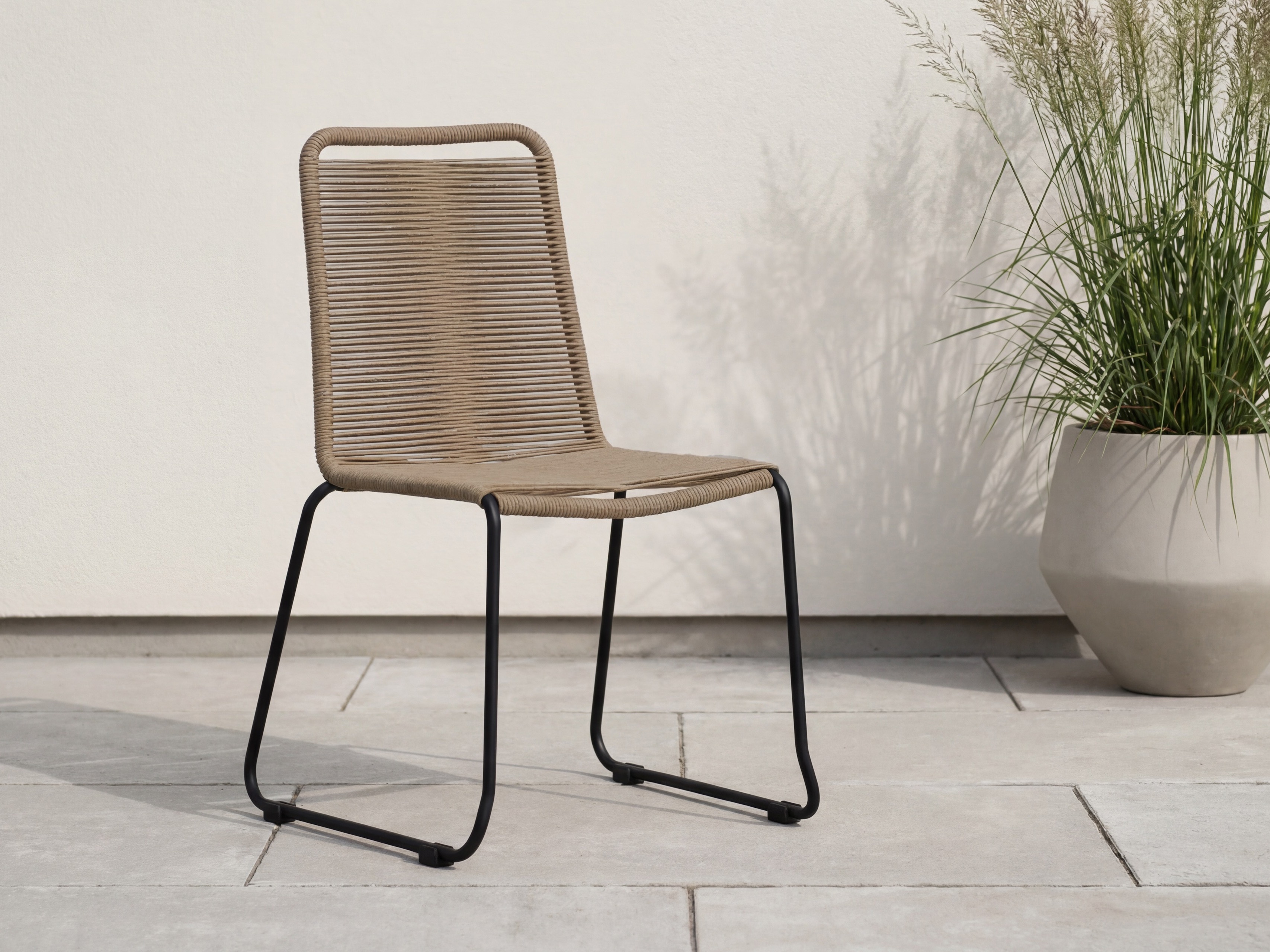 Lauko kėdė Dallas 2820 (Šviesi ruda + Juoda)