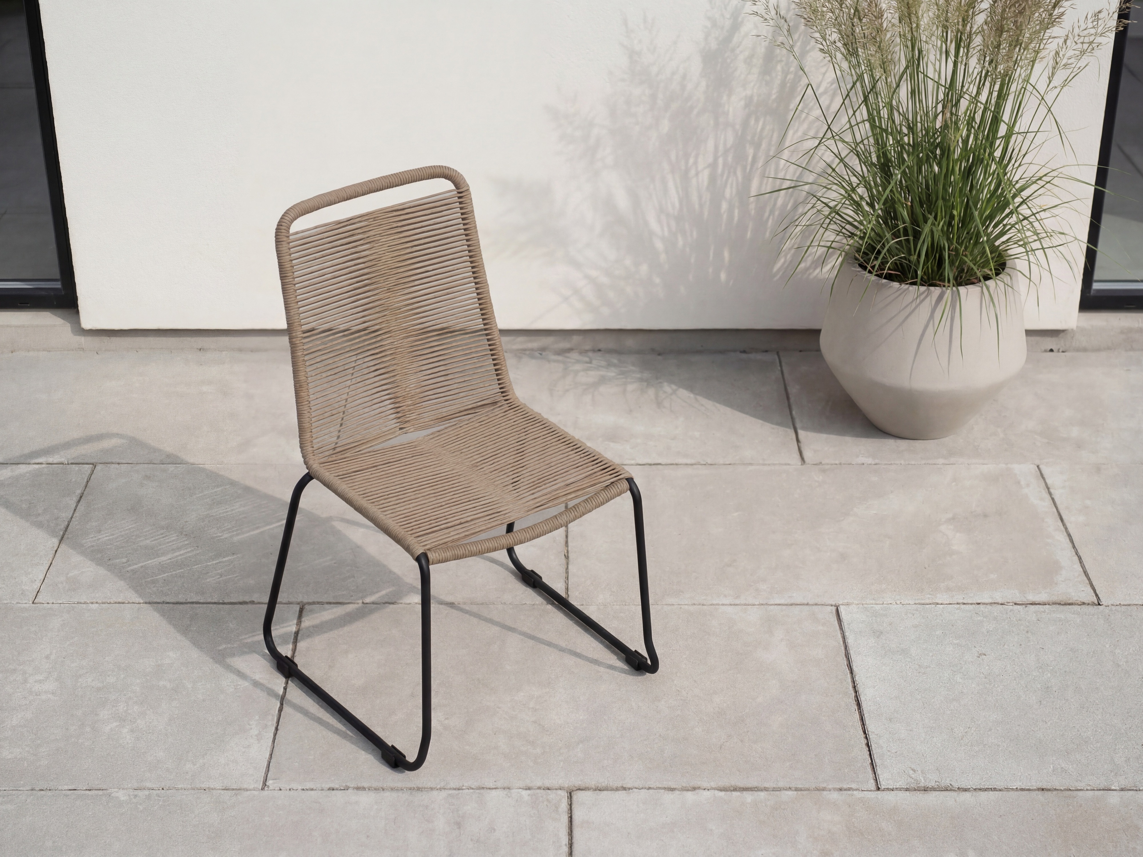 Lauko kėdė Dallas 2820 (Šviesi ruda + Juoda)