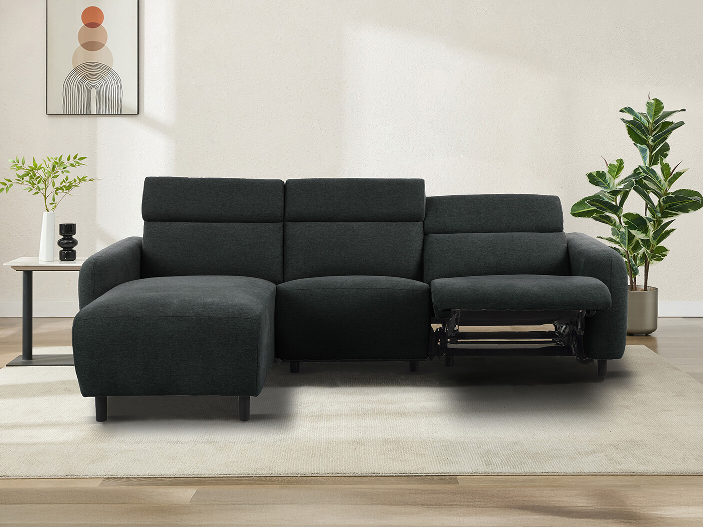 Minkštas kampas reglaineris Revbena 100 (Antracitas)