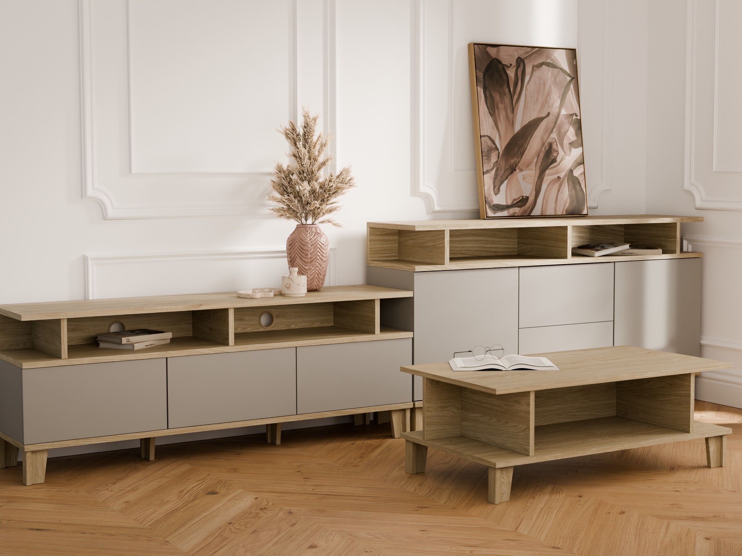 Komoda Evarveru 105 (Pilka)