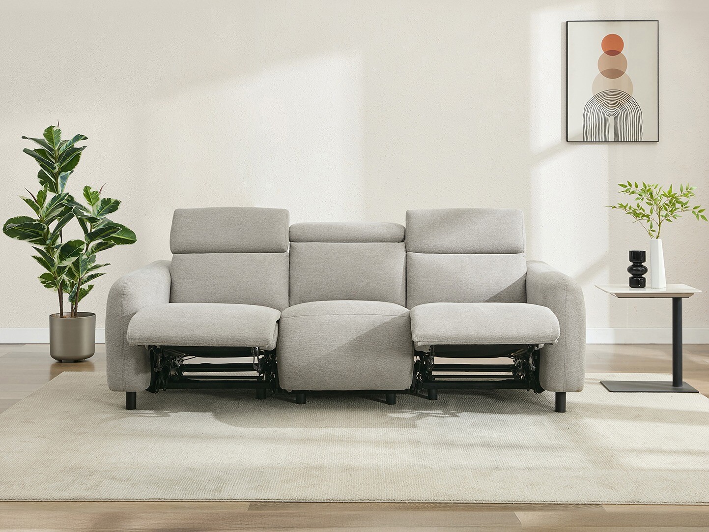 Sofa reglaineris Denton 1511 (Šviesi pilka)