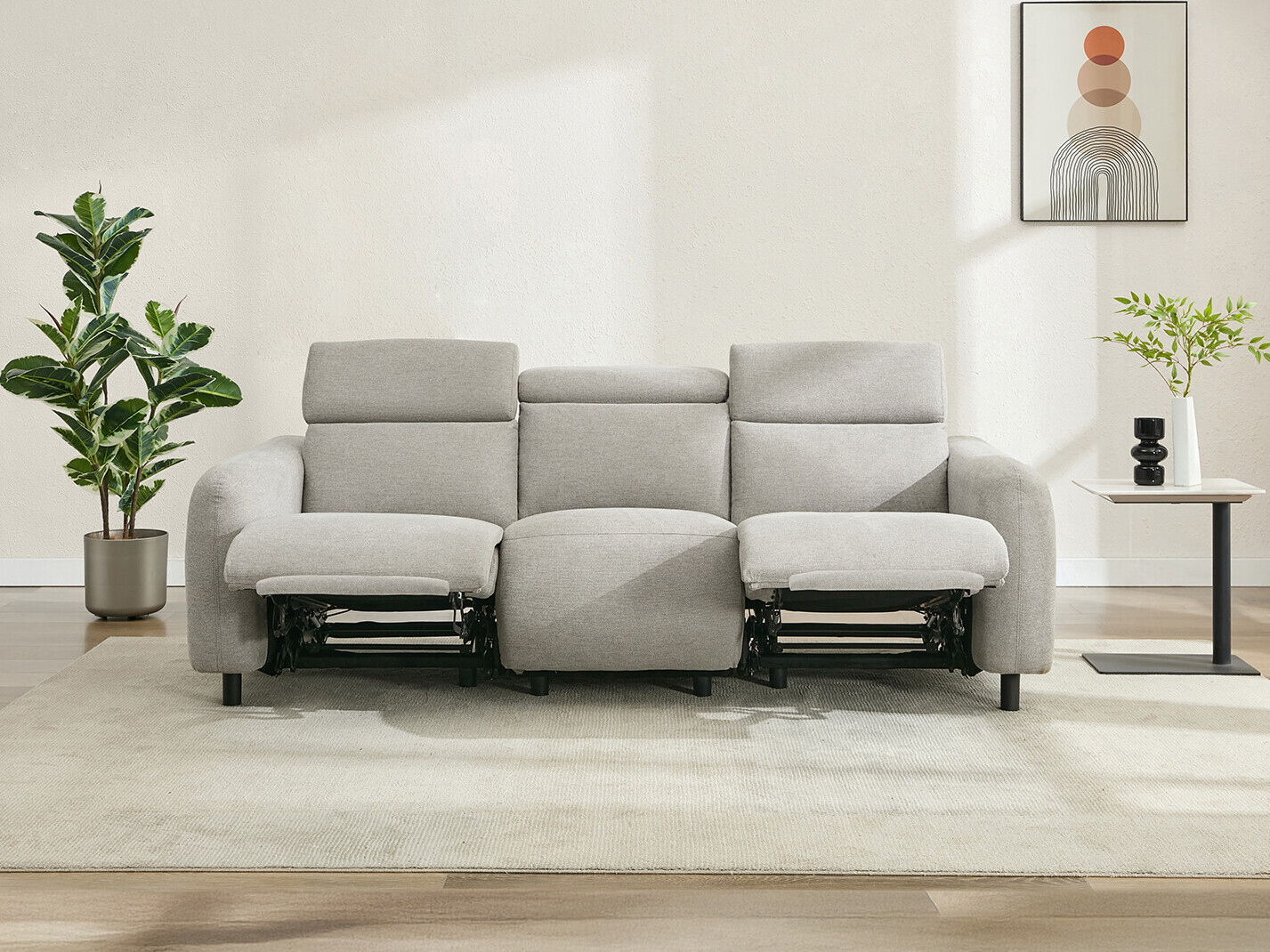 Sofa reglaineris Revbena 102 (Šviesi pilka)