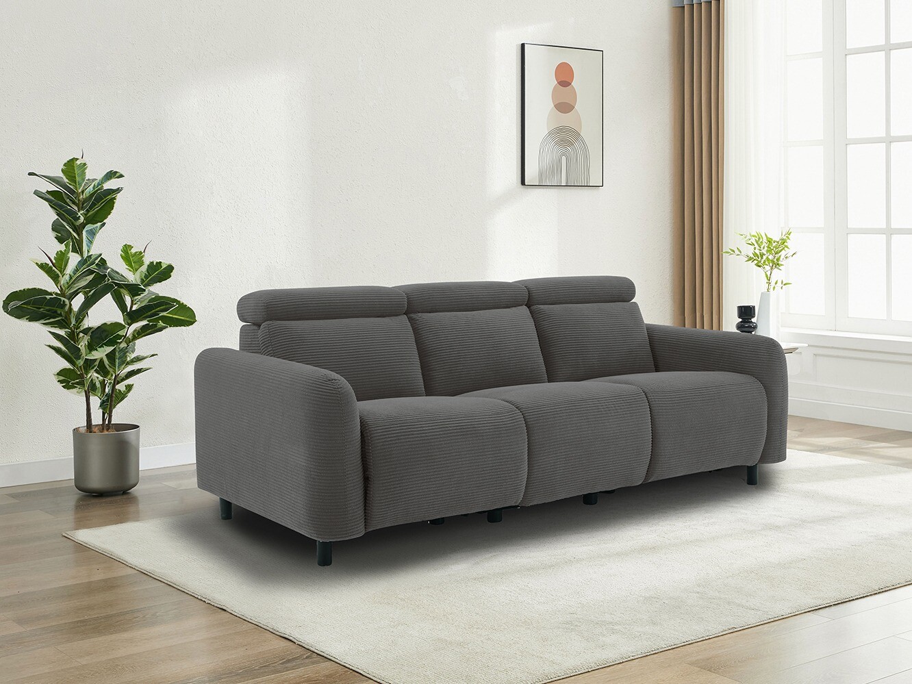 Sofa reglaineris Revbena 105 (Antracitas)