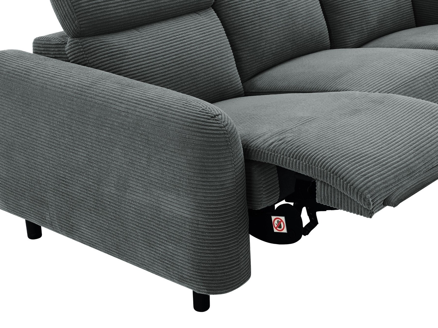 Sofa reglaineris Revbena 105 (Antracitas)