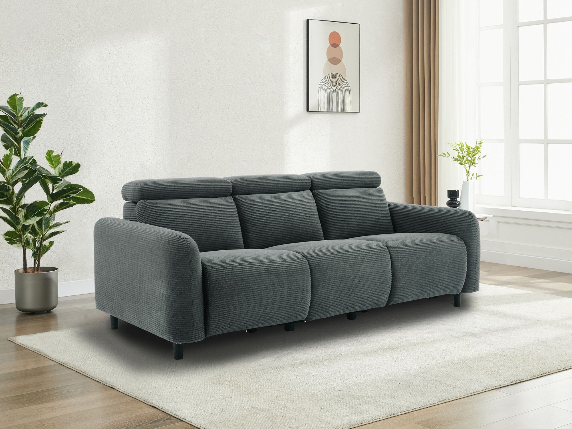 Sofa reglaineris Revbena 106 (Antracitas)